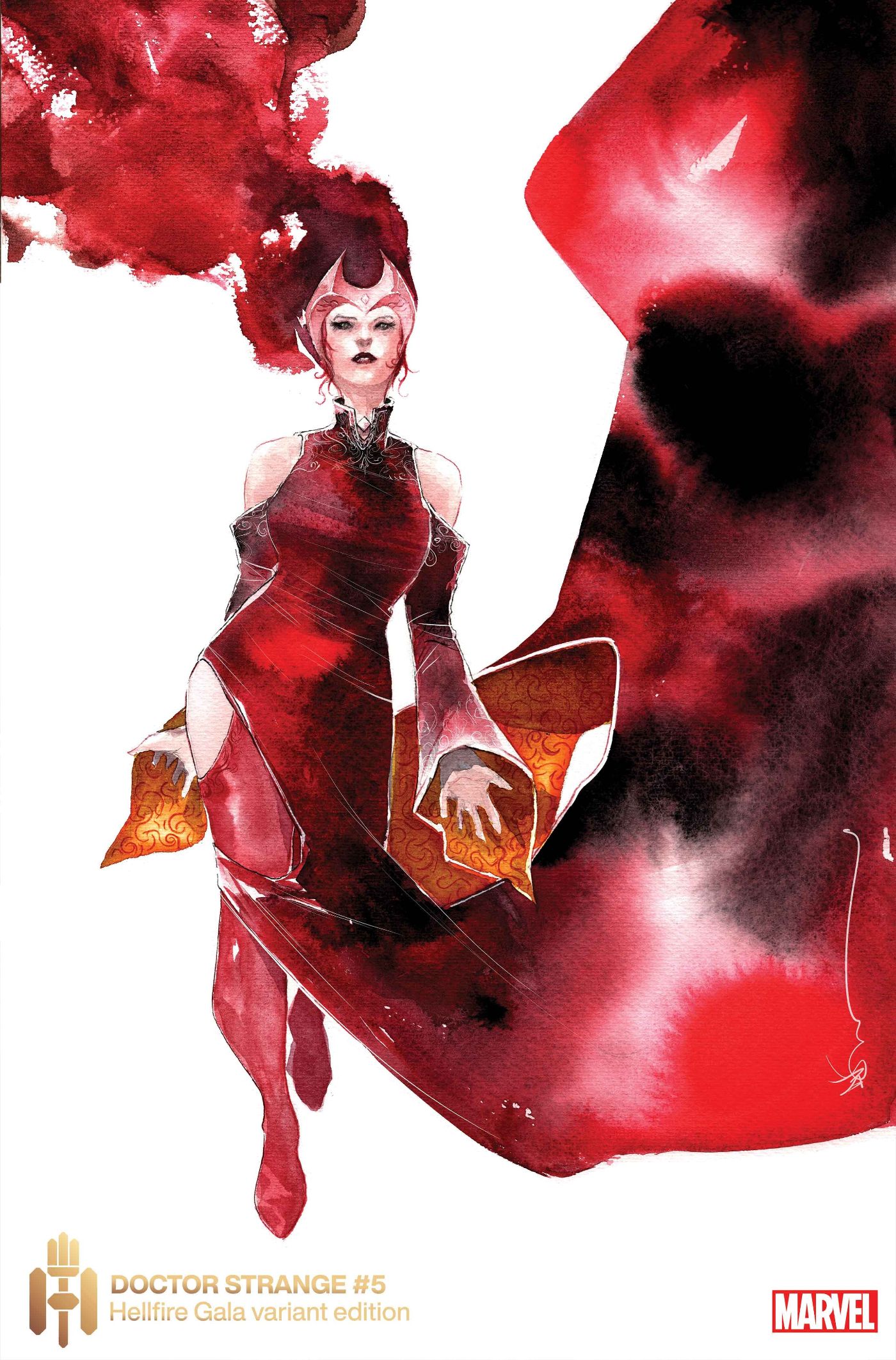 Scarlet Witch Hellfire Gala 2023 cover Dr Strange