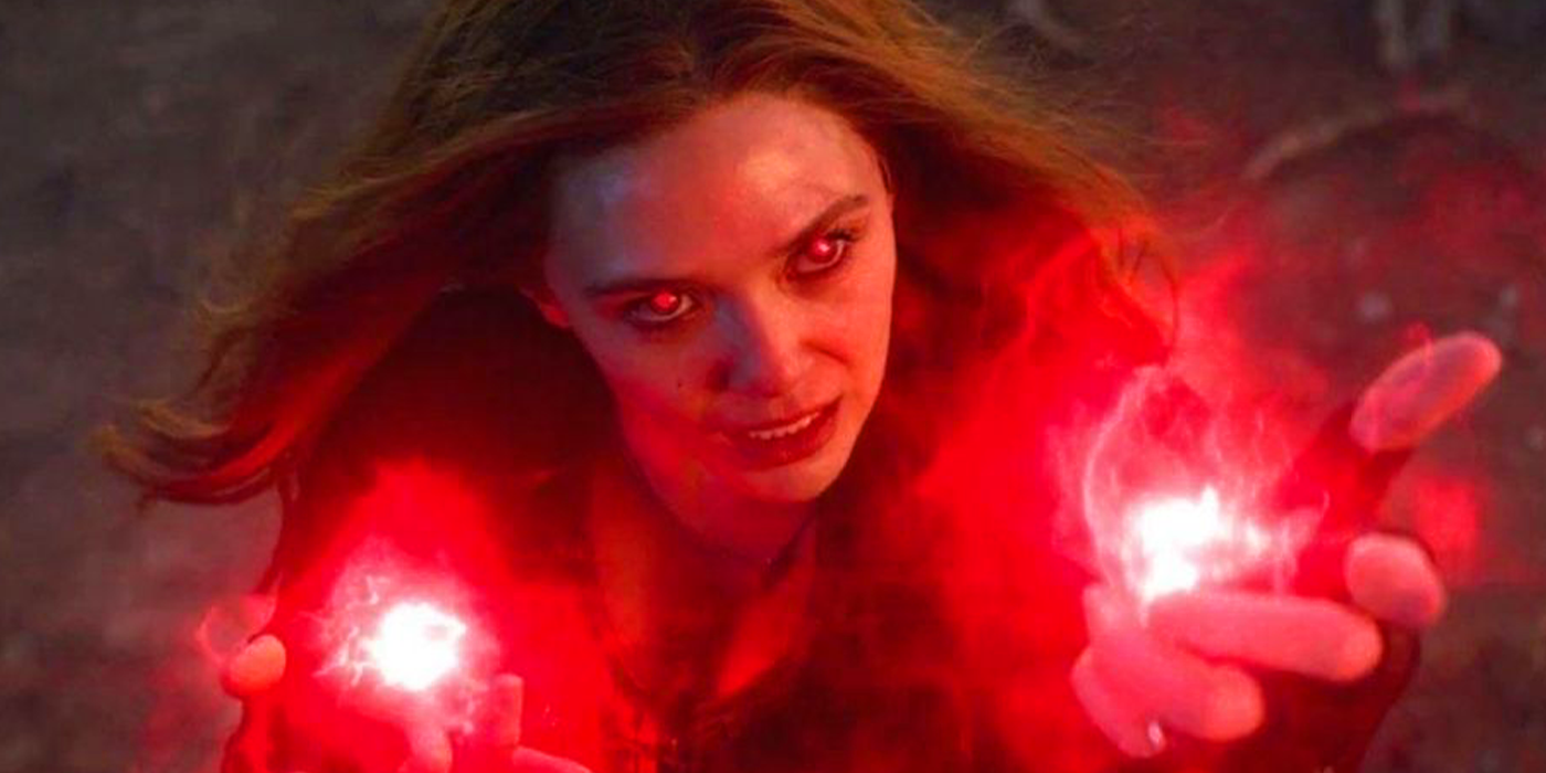 scarlet witch in avengers endgame defeating thanos