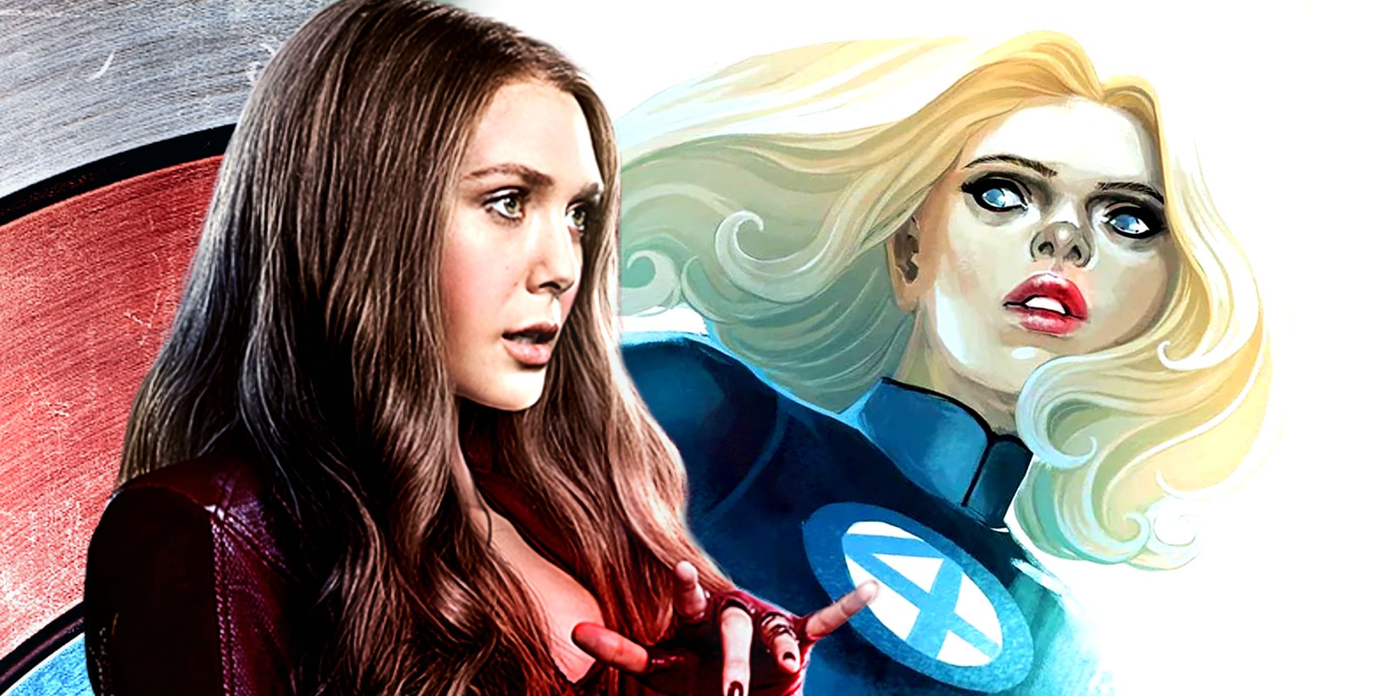 Scarlet Witch in the MCU and Invisible Woman in Marvel Comics