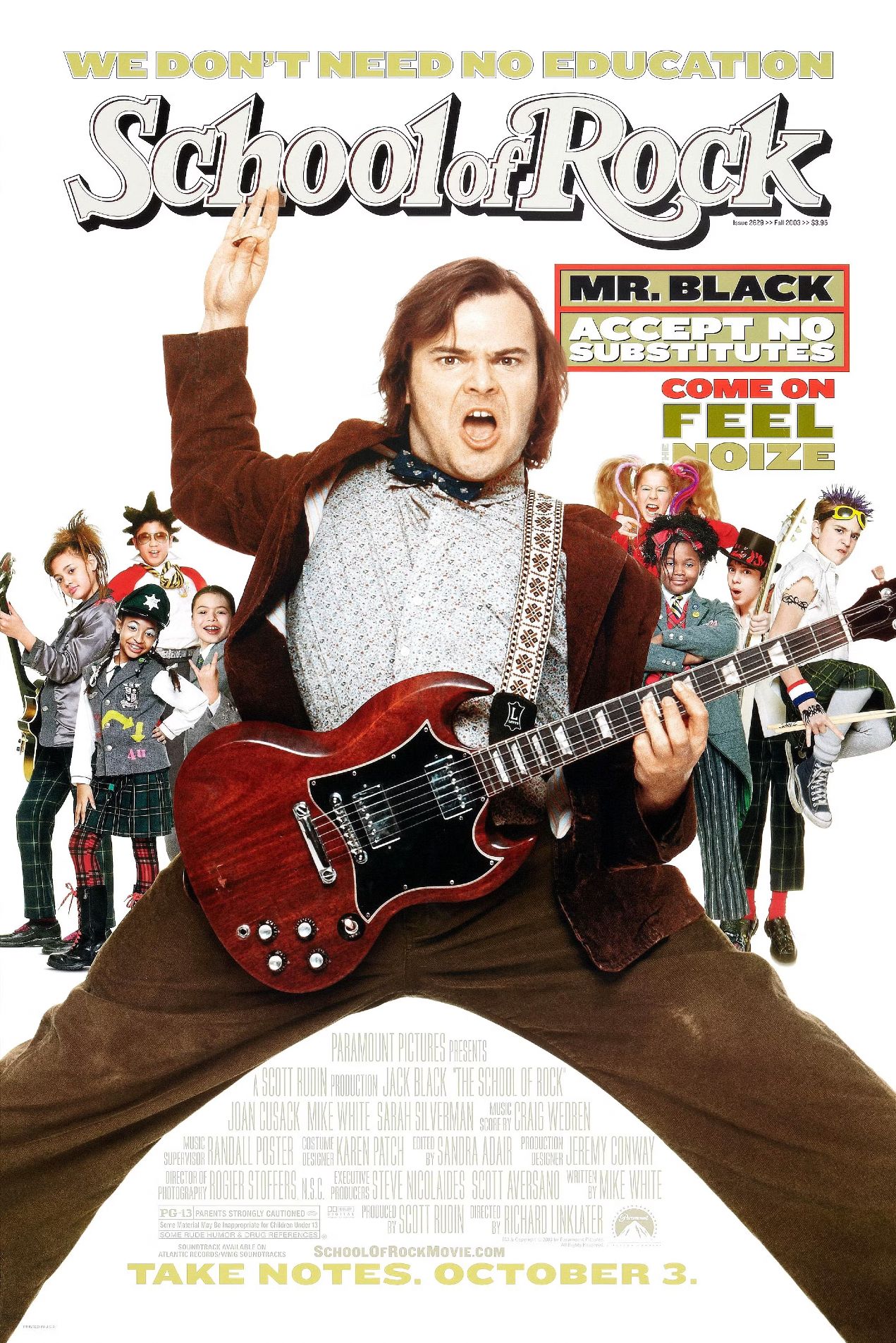 How Jack Black Got Immigrant Song Into School Of Rock Makes The Movie ...