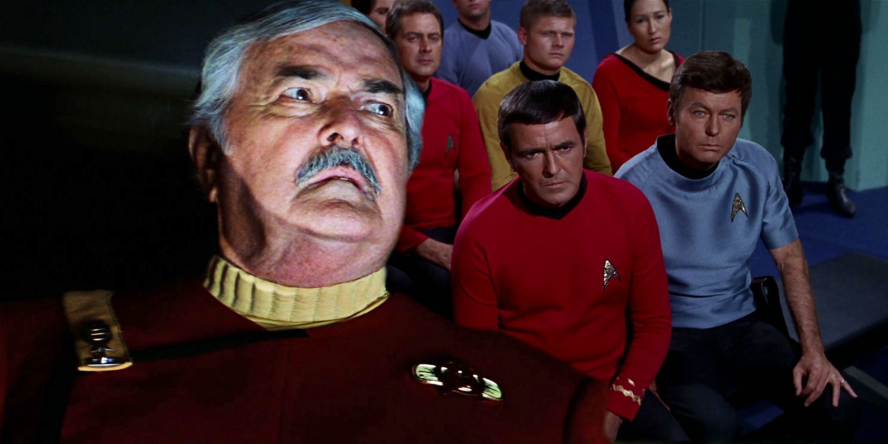James Doohan as Scotty in Star Trek Generations and The Tholian Web