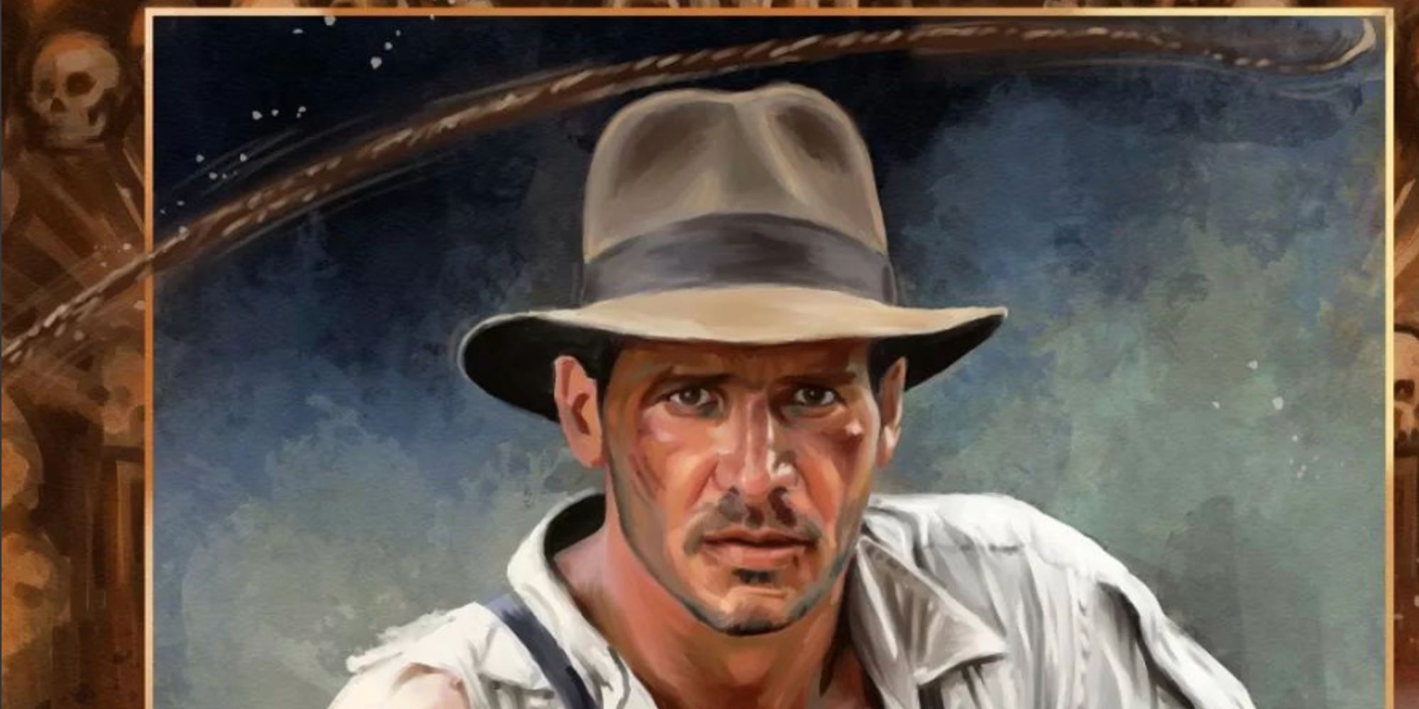 Indiana Jones looking forward in Indiana Jones and the Temple of Doom fan art