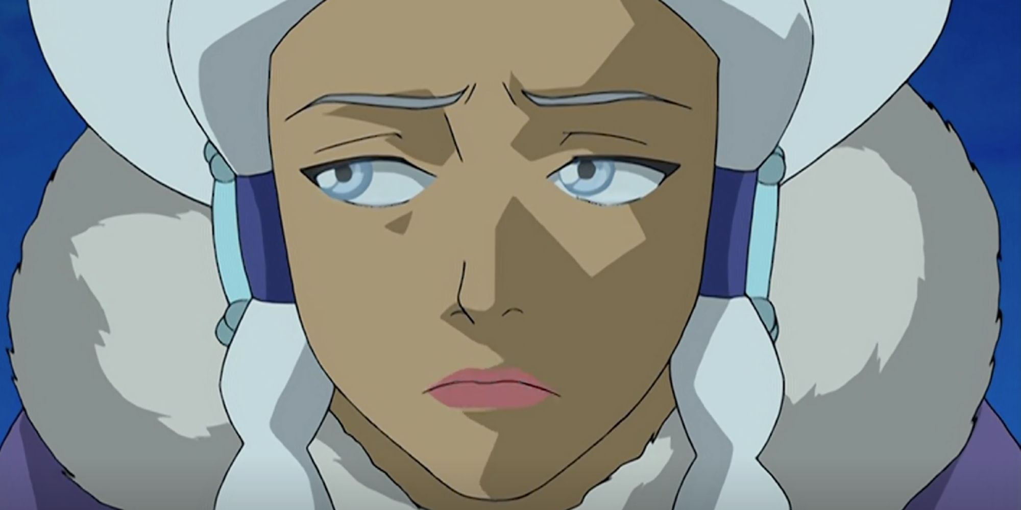 Yue looking away from Sokka in Avatar The Last Airbender season 1 episode 18