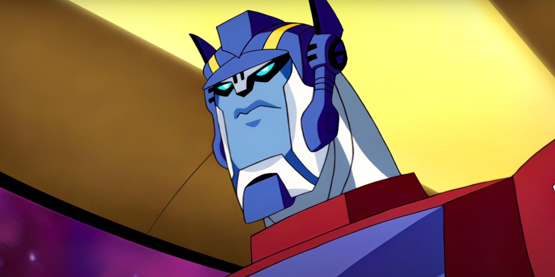 Optimus Prime a l'air sérieux dans l'épisode 1 de la saison 1 de Transformers.