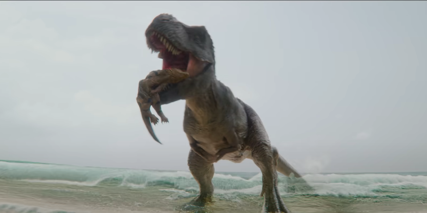 T-rex in  Meg 2 The Trench's trailer