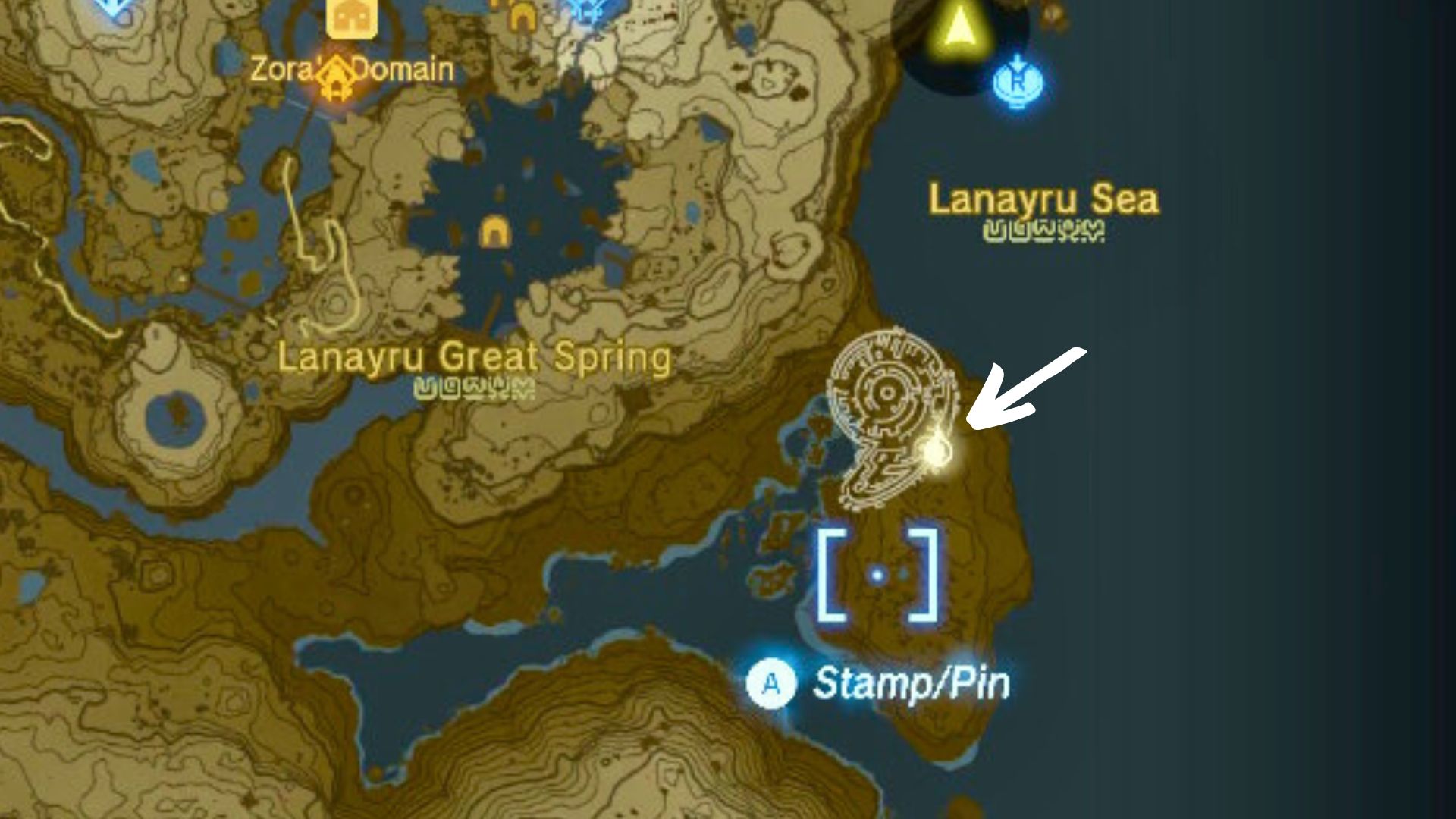 Secret Stone Dragon Tear Location in Zelda TOTK