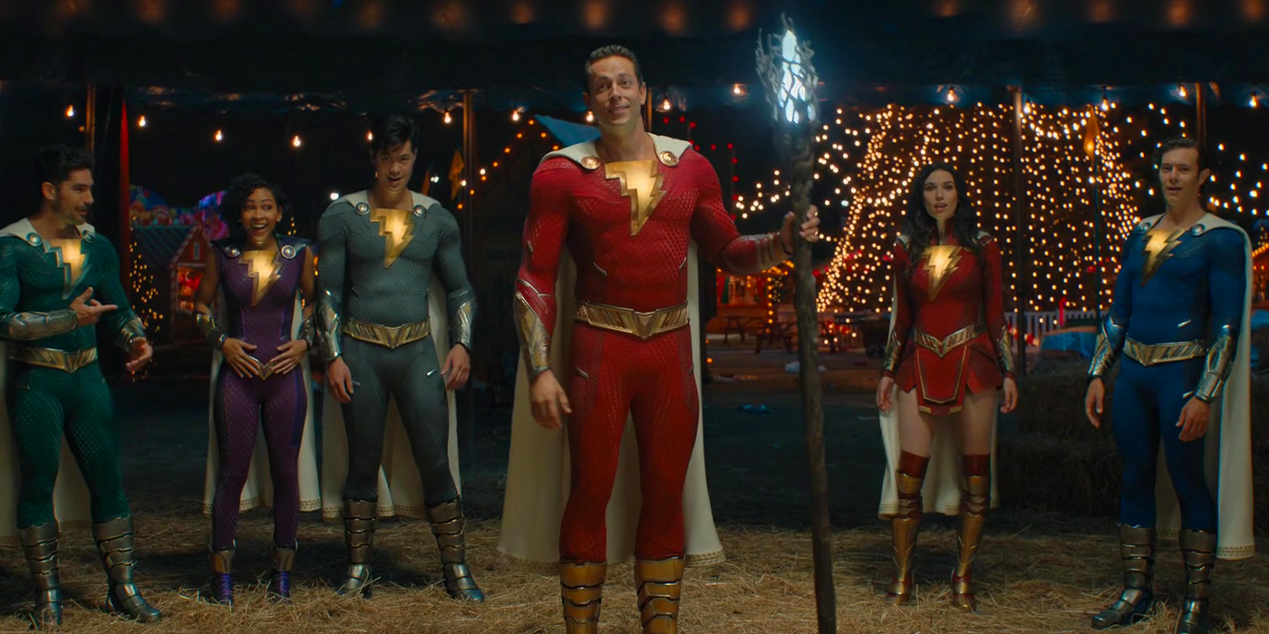 shazam family in fury of the gods reshoot