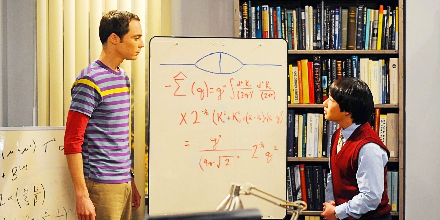 Sheldon and Dennis Kim in The Big Bang Theory