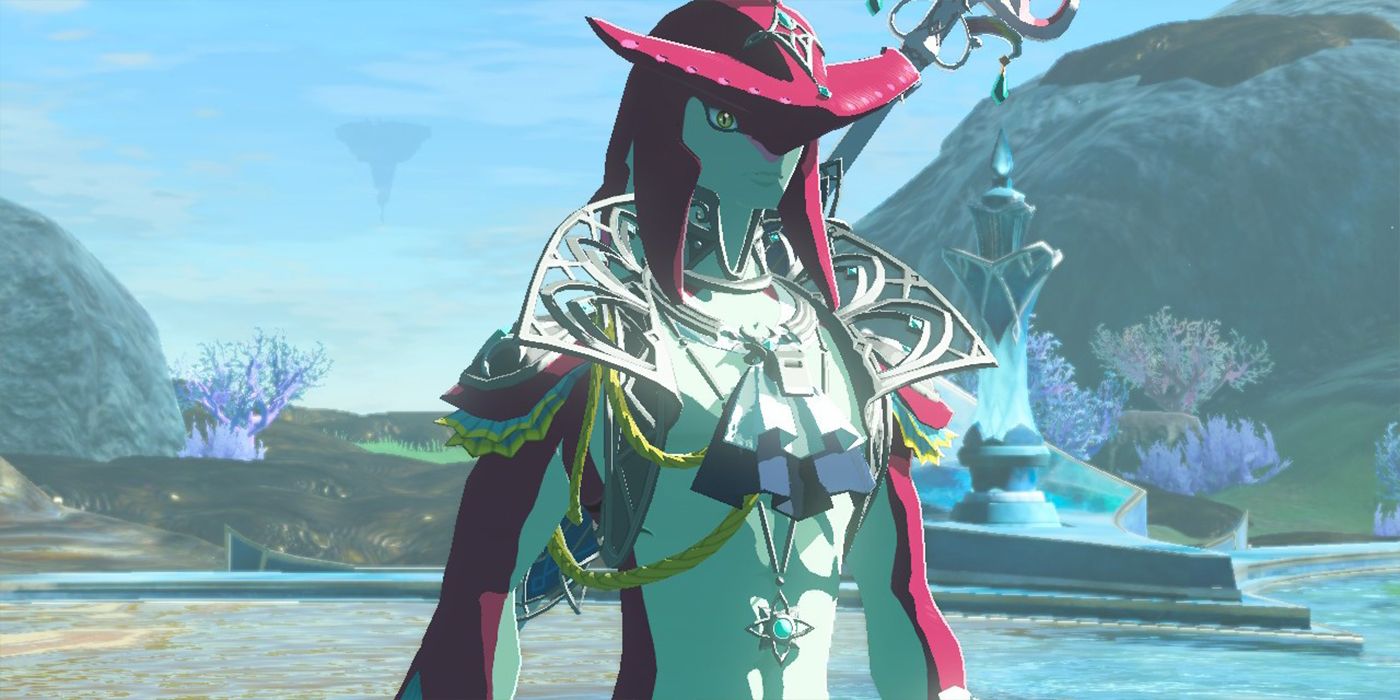 Sidon standing with a neutral expression in Tears of the Kingdom.