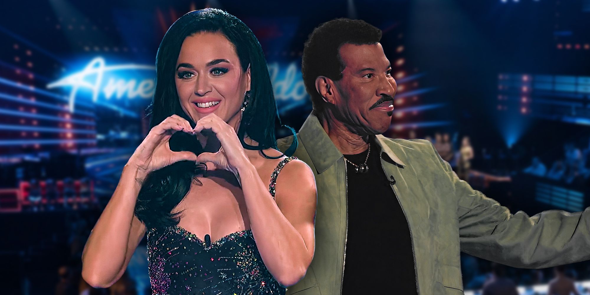 Katy Perry and Lionel Richie from American Idol