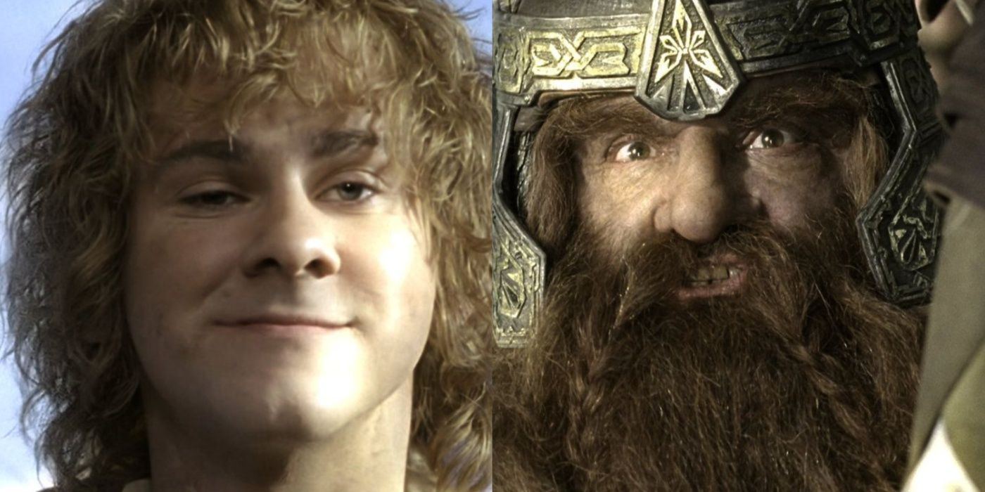Splti image of Merry and Gimli in The Return of the King
