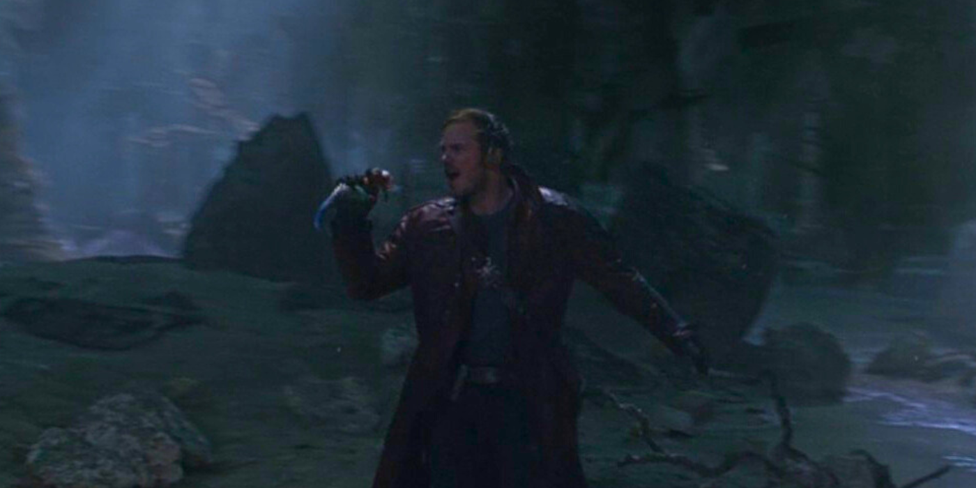 Star-Lord dancing in Guardians Of The Galaxy
