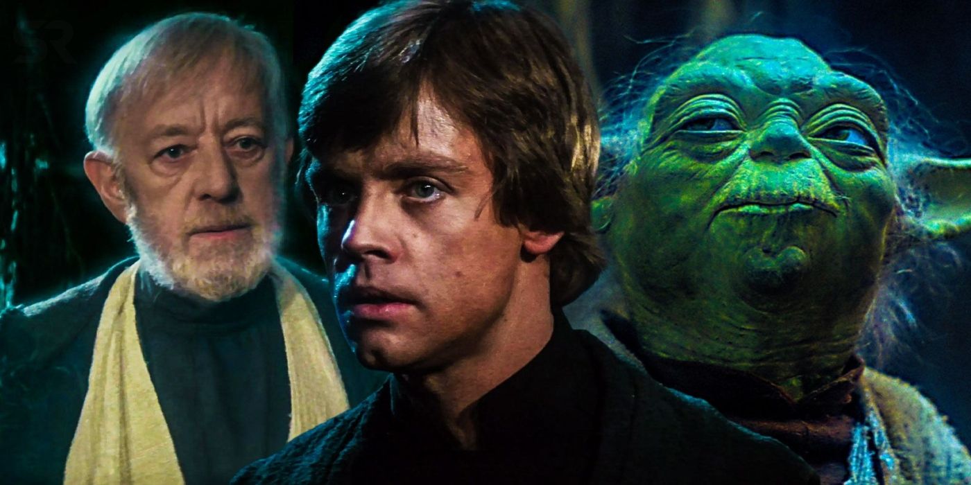 Star Wars: Luke, Obi-Wan, and Yoda.