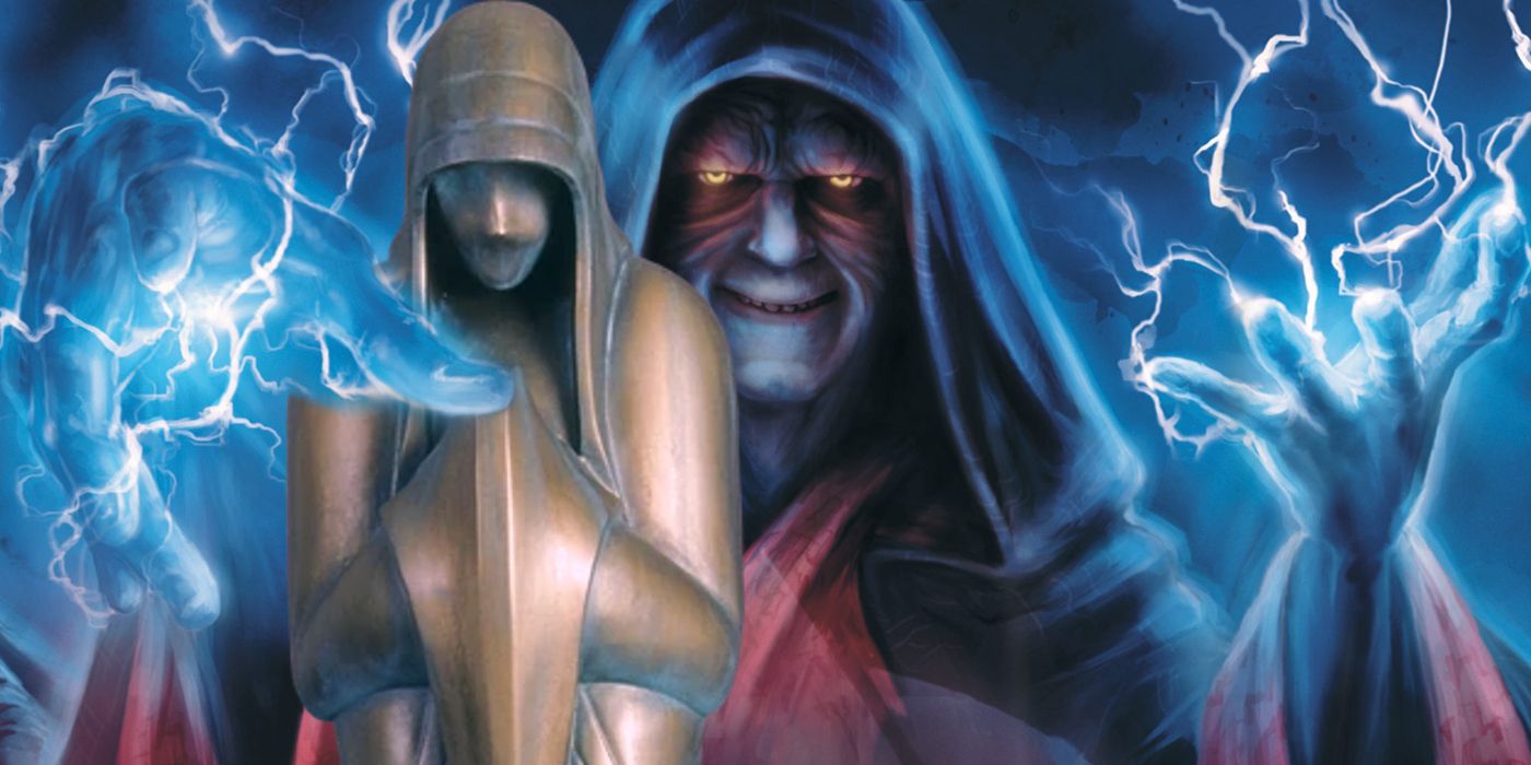 Star Wars Palpatine and Statue of Sistros