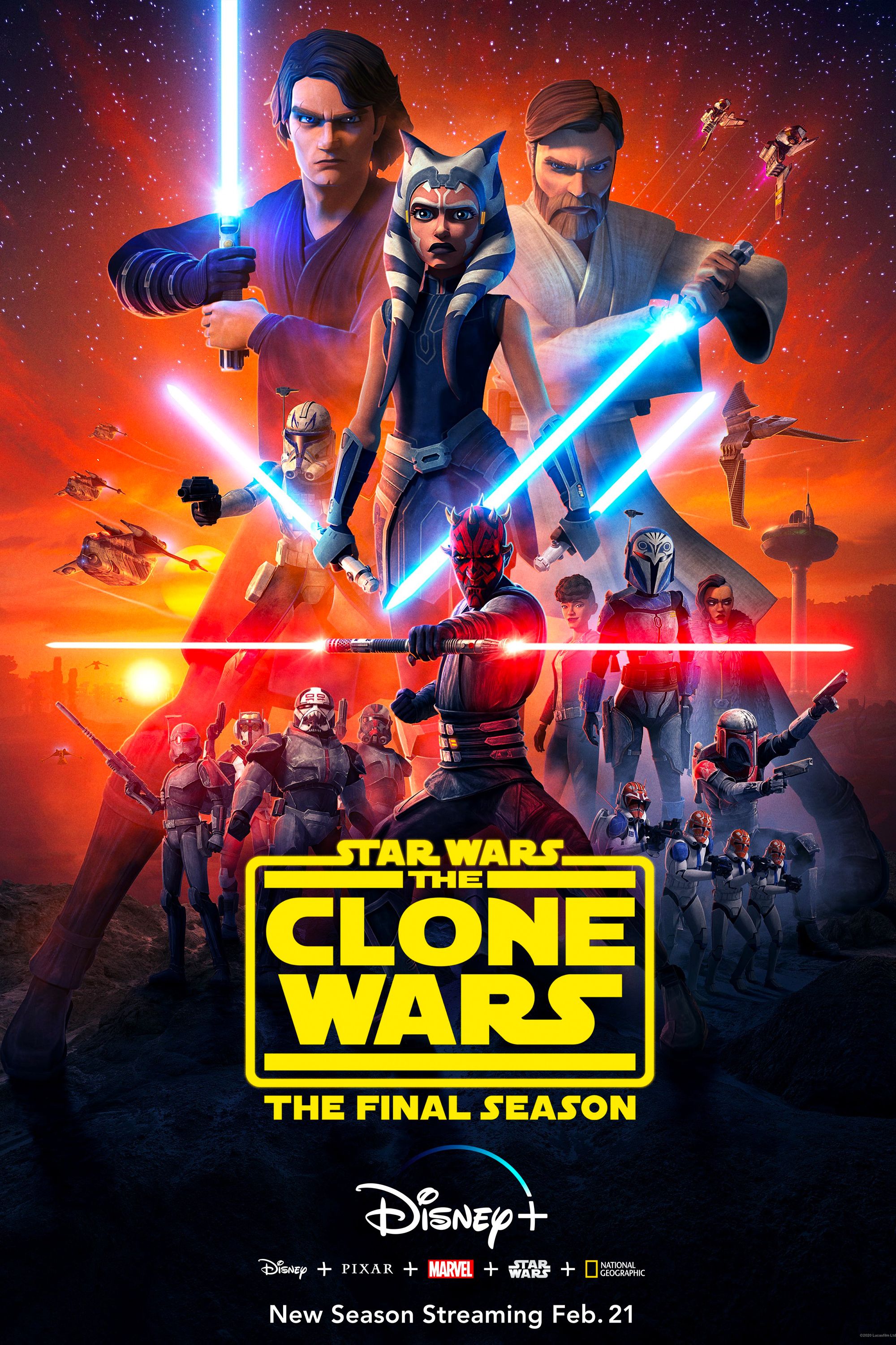 Póster de la temporada 7 de Star Wars The Clone Wars