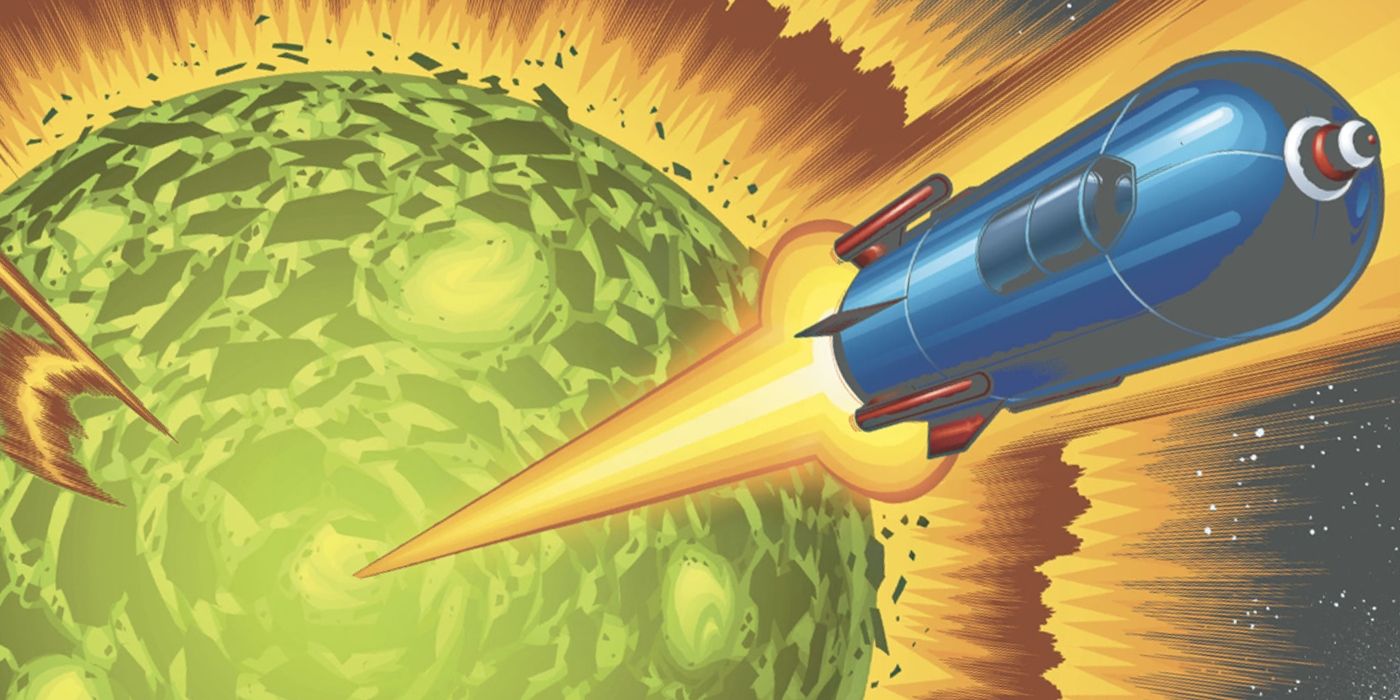 Superman Rocketing from Krypton DC Comics