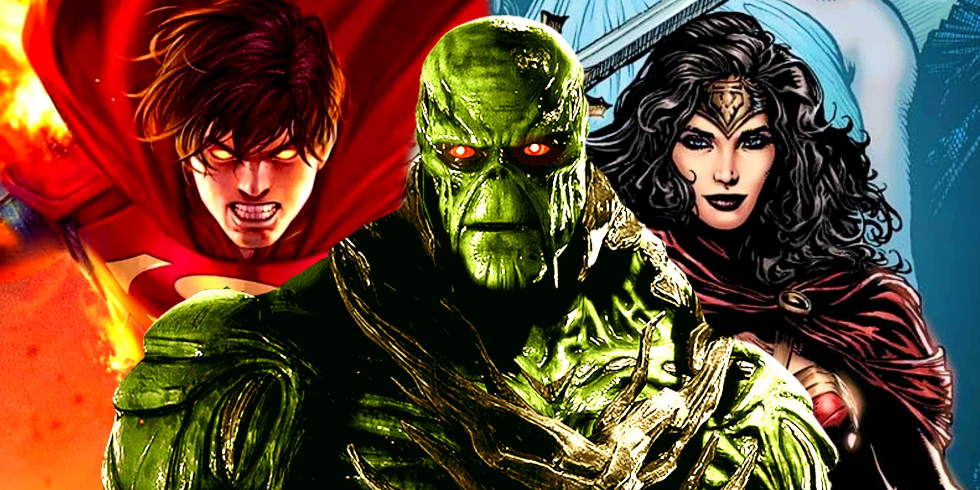 Monstro do Pântano, Mulher Maravilha e Jon Kent Superman na DC Comics