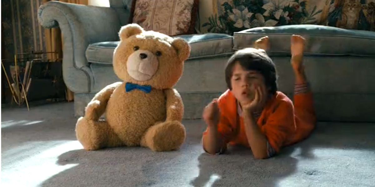 Ted and a young John in Ted