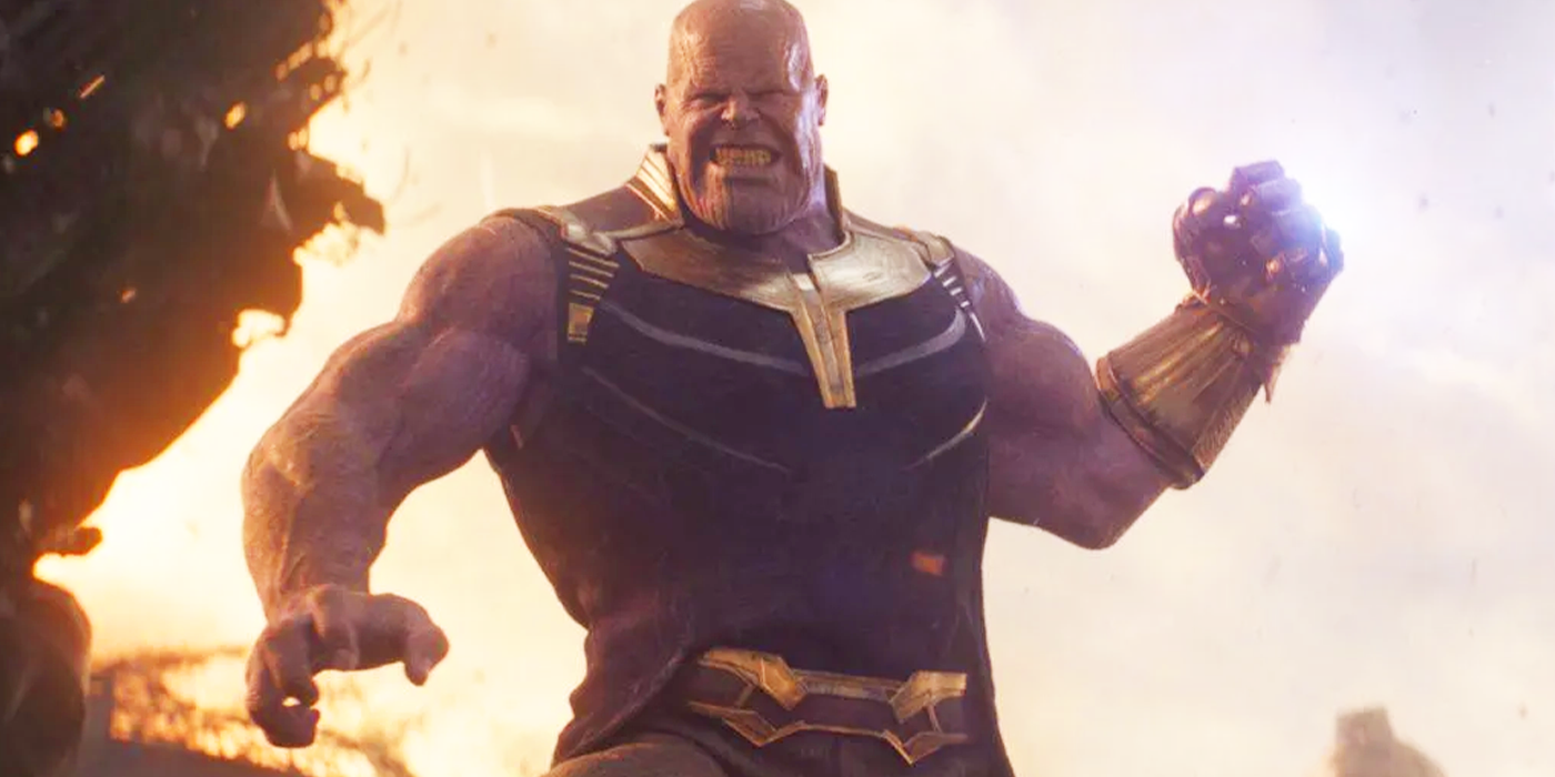 thanos fighting on titan