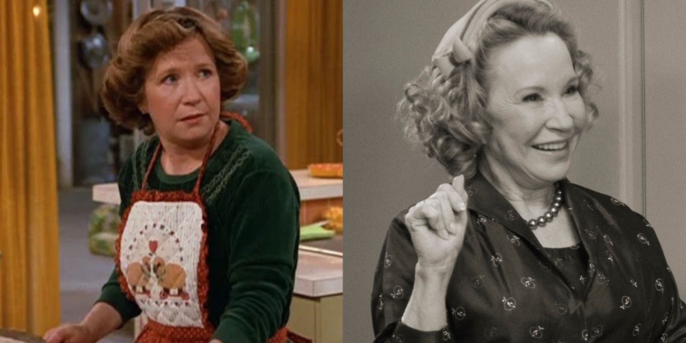 A split image of Debra Jo Rupp in That "70s Show and WandaVision