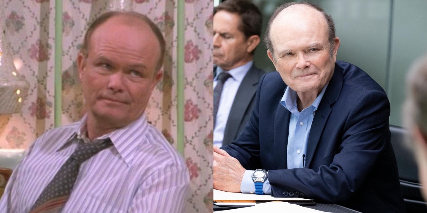 A split image of Kurtwood Smith in That '70s Show and The Dropout 