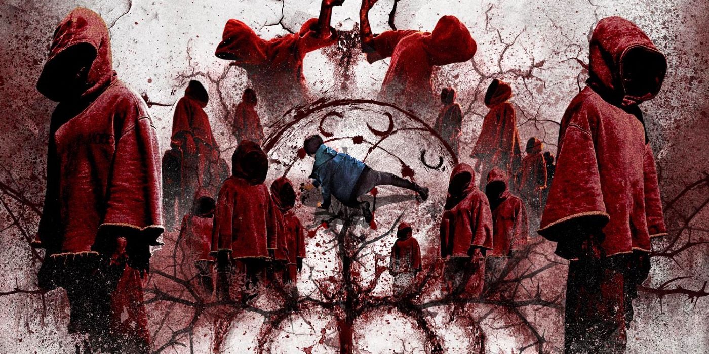 The Cursed_ Dead Man's Prey promo poster featuring robed characters