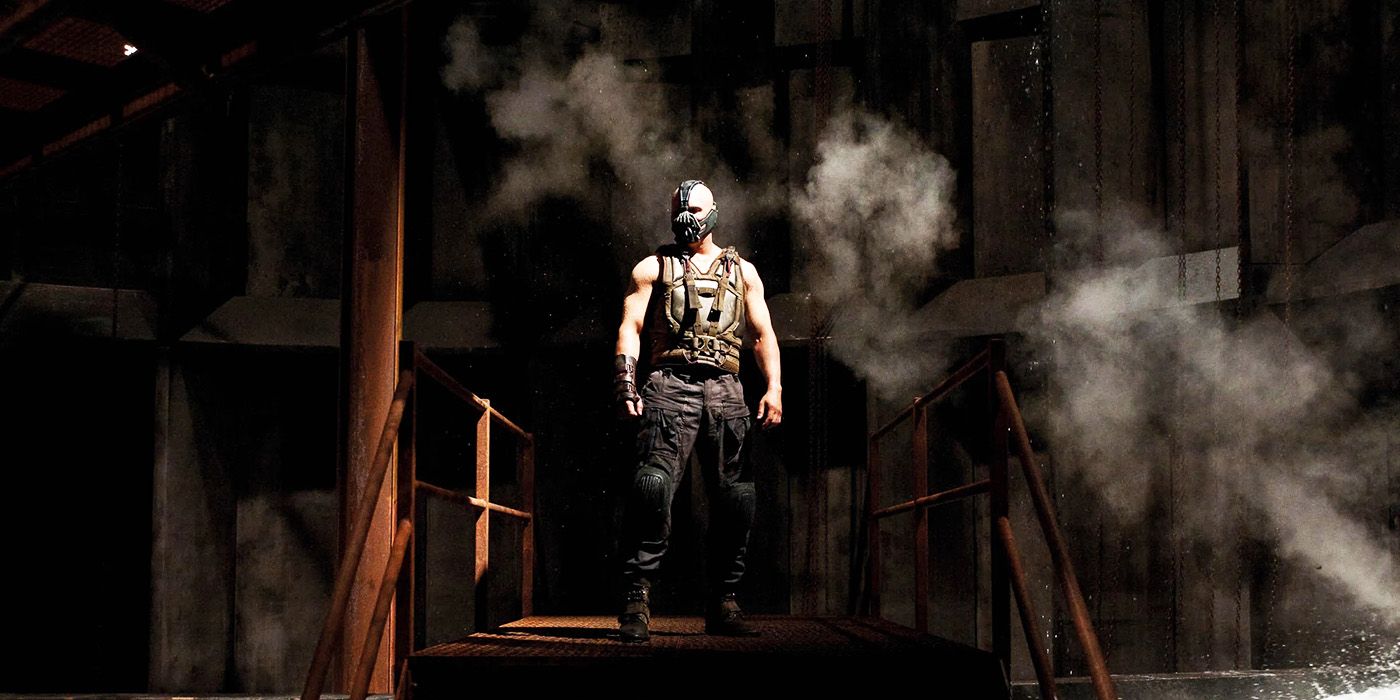 The Dark Knight Rises Bane in his lair