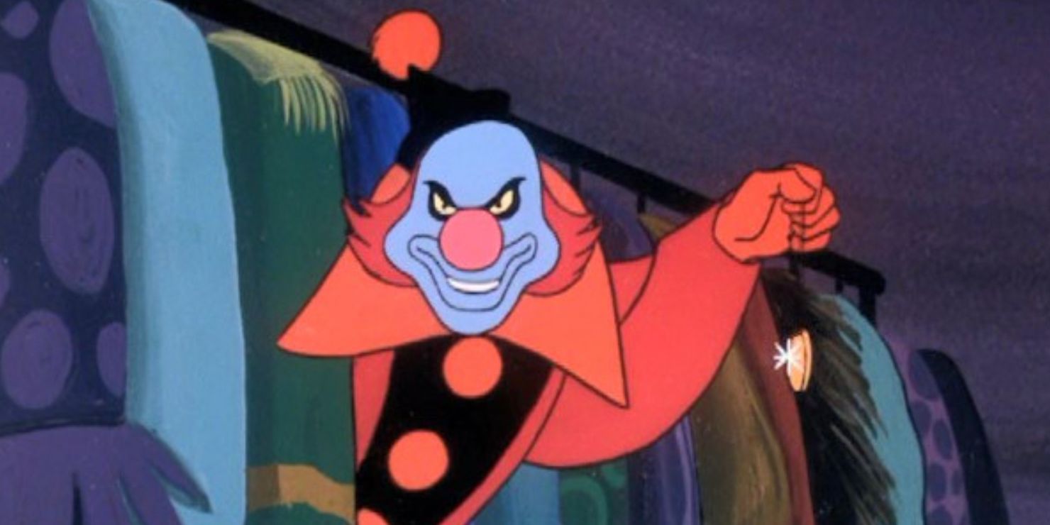 The evil clown with his gold coin in the Scooby-Doo episode Bedlam Under the Big Top