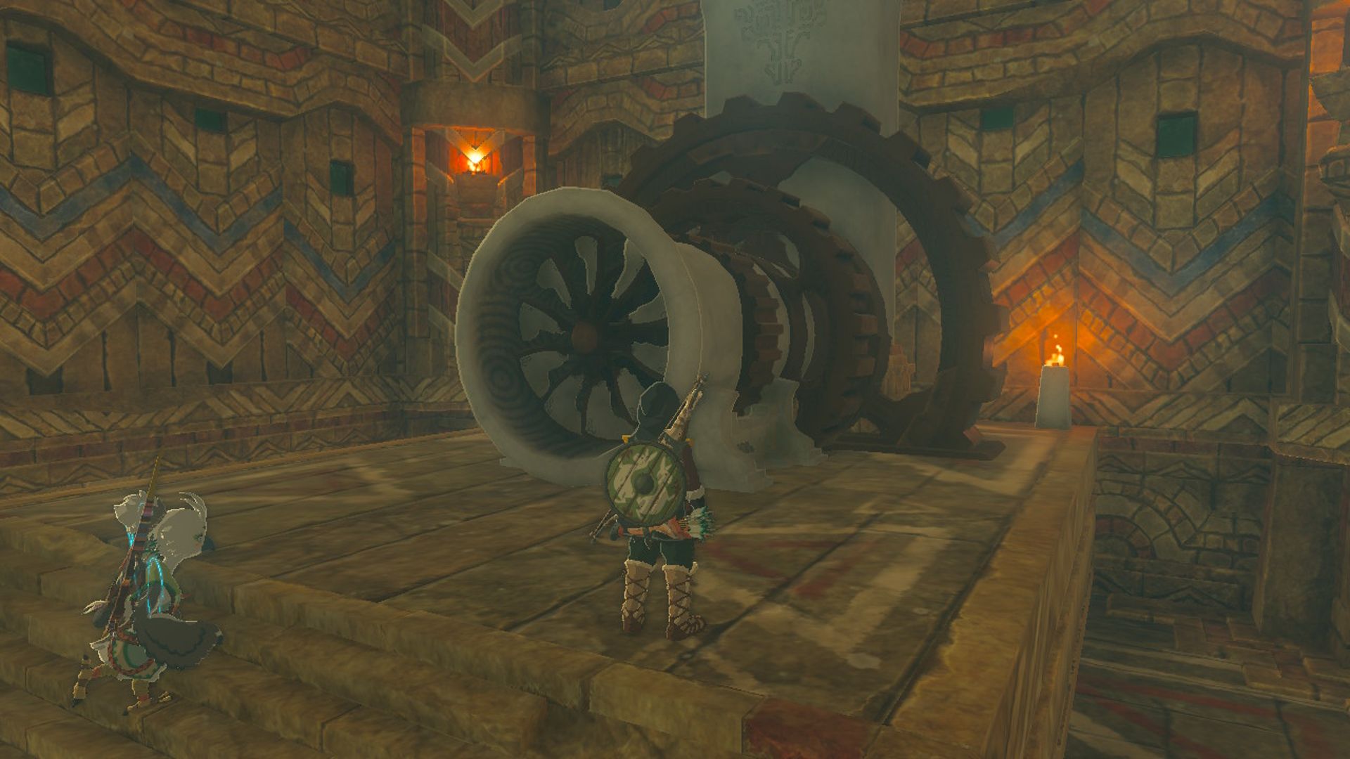 The Legend Of Zelda Tautan Air Mata Kerajaan Mengaktifkan Turbin Kuil Angin Pertama