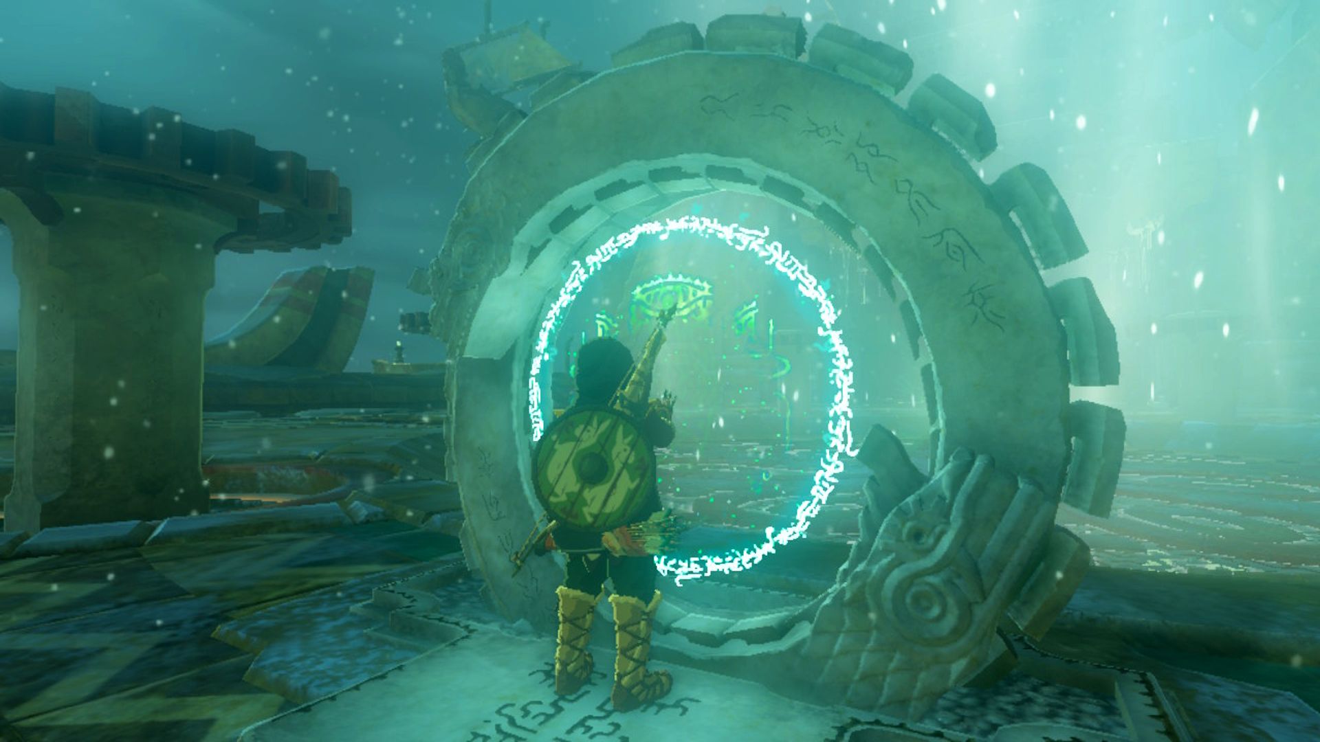 Tautan The Legend Of Zelda Air Mata Kerajaan Mengaktifkan Teka-Teki Utama Kuil Angin
