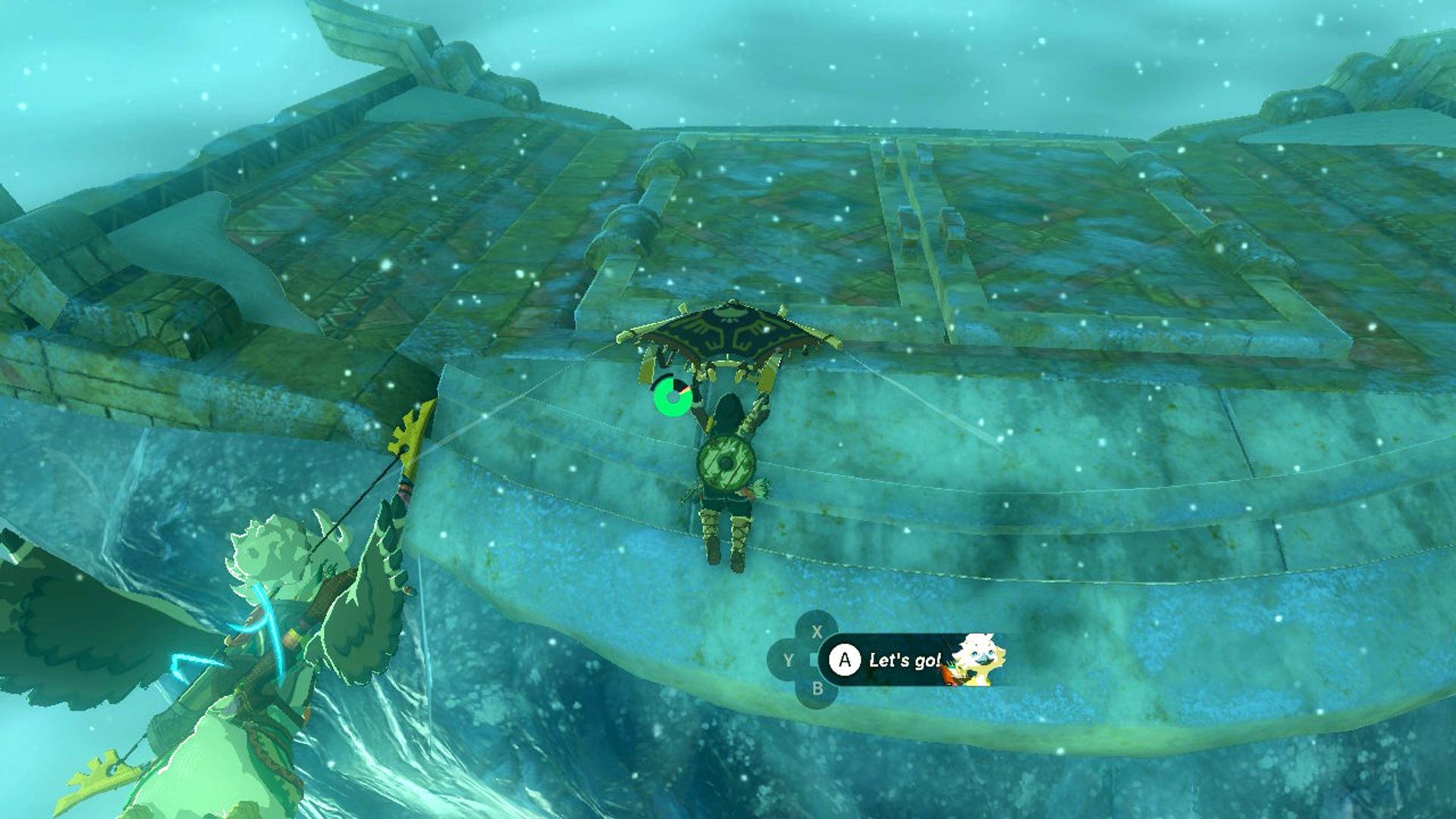 The Legend Of Zelda Tautan Air Mata Kerajaan Meluncur Menuju Pit Turbin Pertama Di Kuil Angin