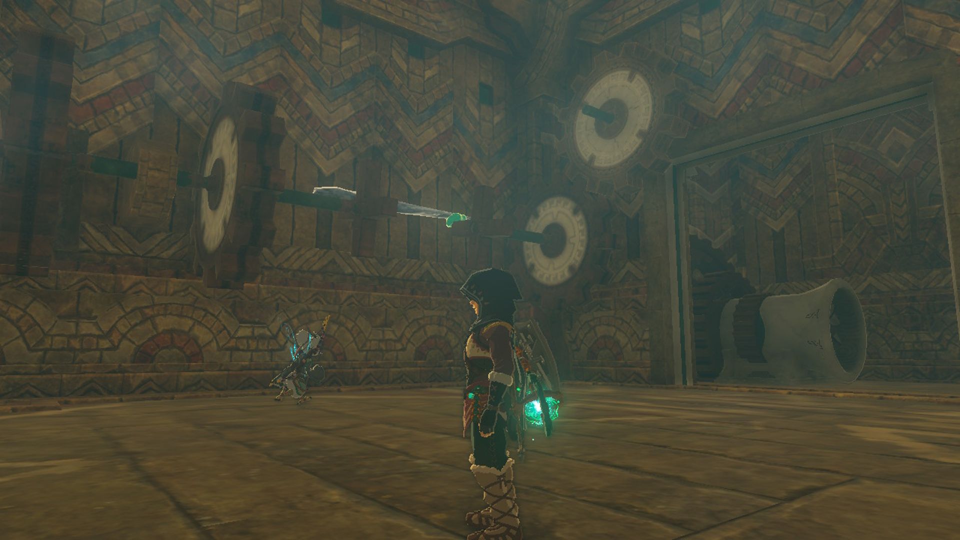 The Legend Of Zelda Tears Of The Kingdom Link Melihat Gigi Berputar Dan Membuka Ruang Turbin Kuil Angin Ketiga
