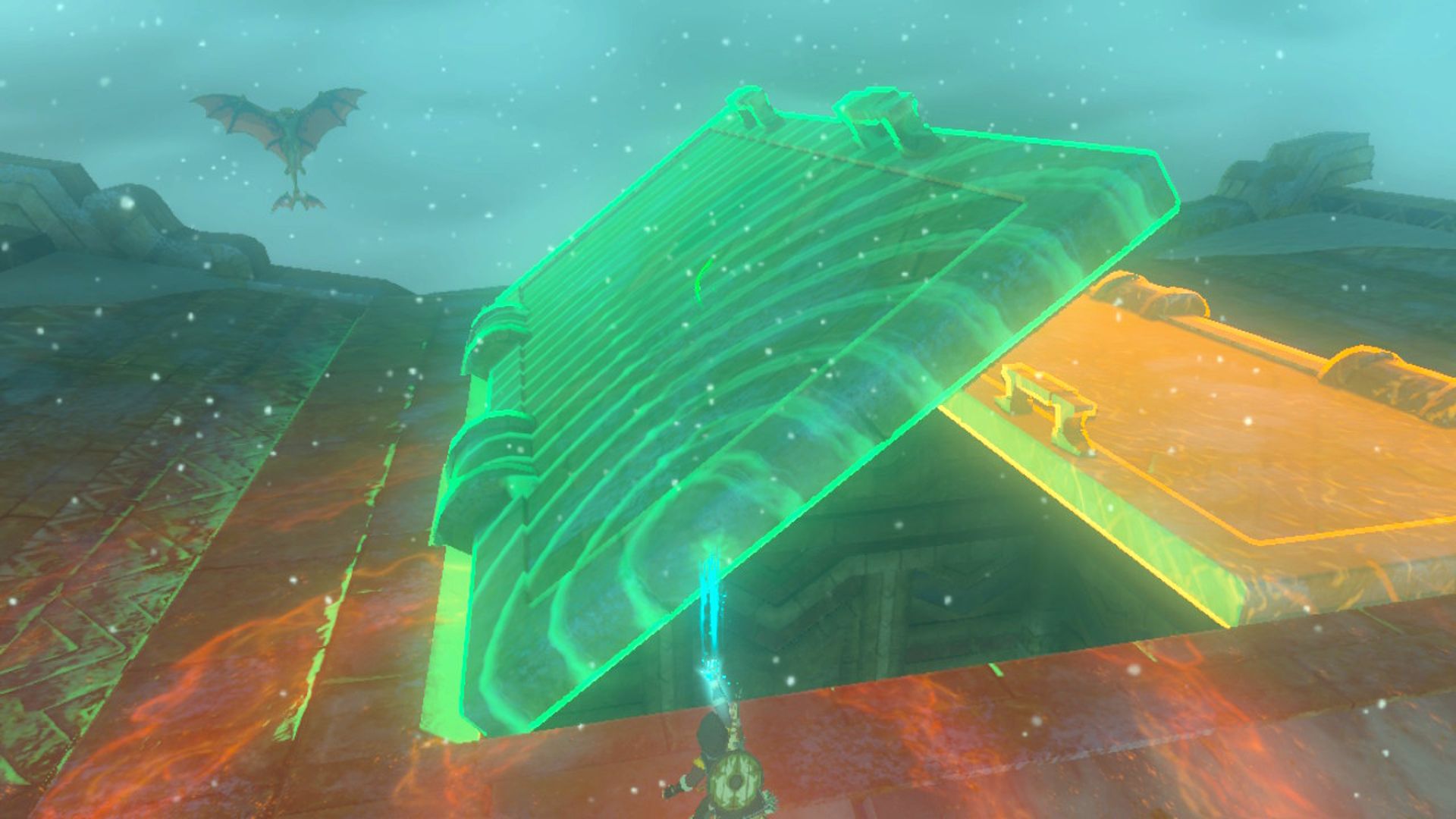 The Legend Of Zelda Tautan Air Mata Kerajaan Membuka Pintu Batu Menggunakan Ultrahand Untuk Mengakses Turbin Kuil Angin Pertama