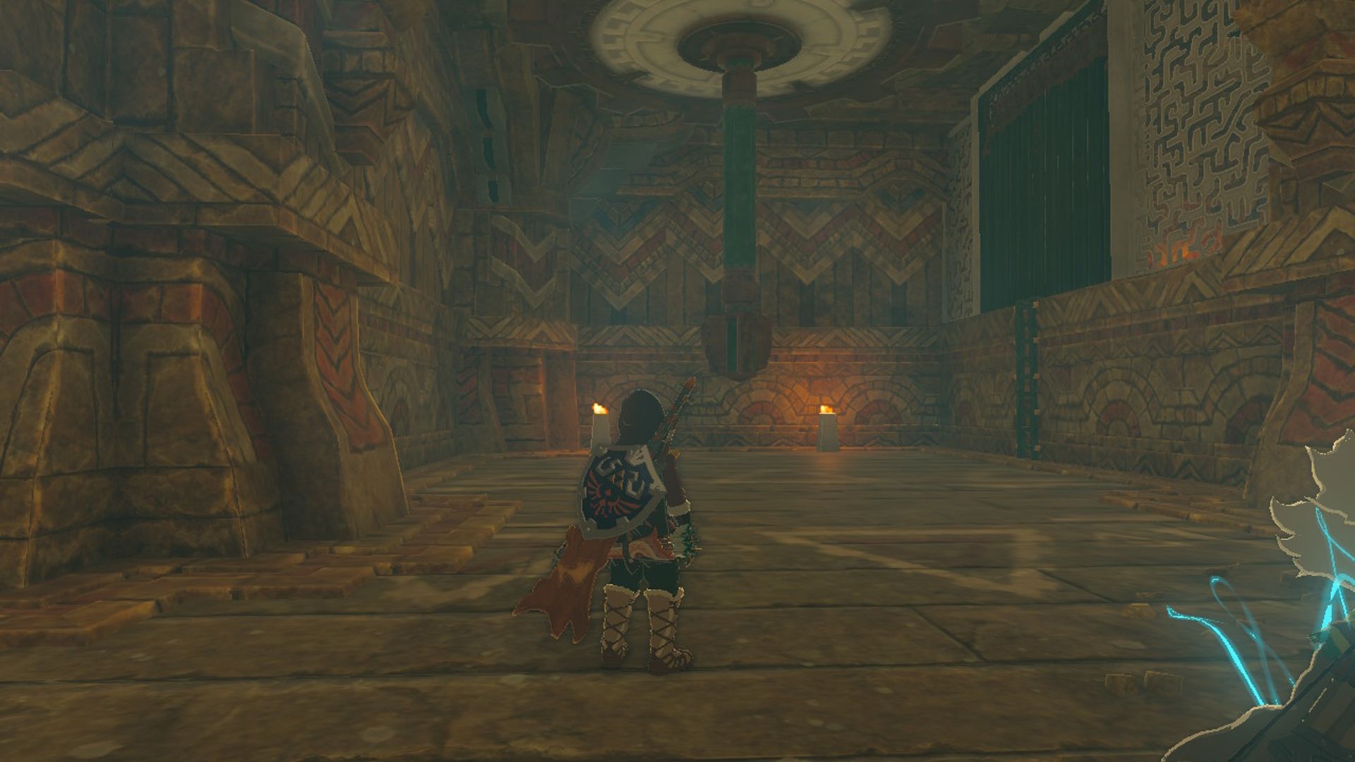 The Legend Of Zelda Tears Of The Kingdom Link Bersiap Untuk Memperbaiki Mekanisme Kincir Angin Di Kuil Angin