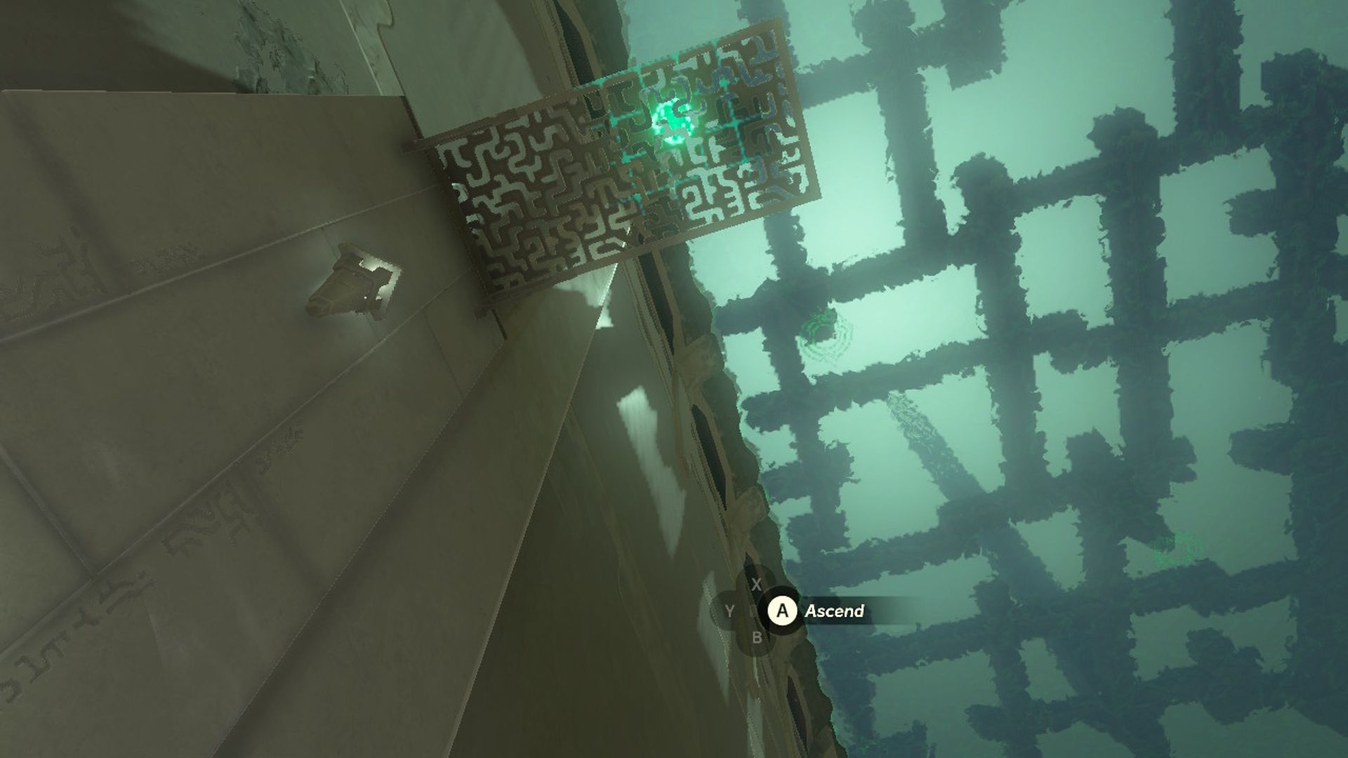 The Legend Of Zelda Tears Of The Kingdom Link Using Ascend To Reach Treasure Chest Platform In Jirutagumac Shrine