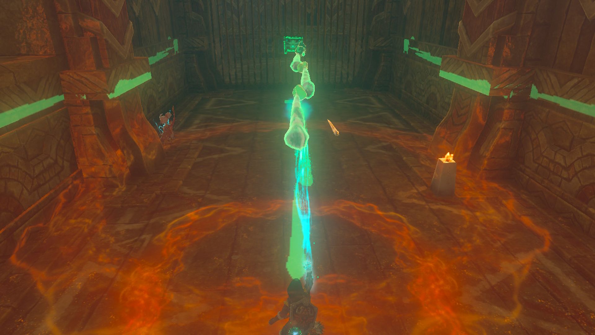 Tautan The Legend Of Zelda Tears Of The Kingdom Menggunakan Garis Es Dan Ultrahand Untuk Meraih Peti