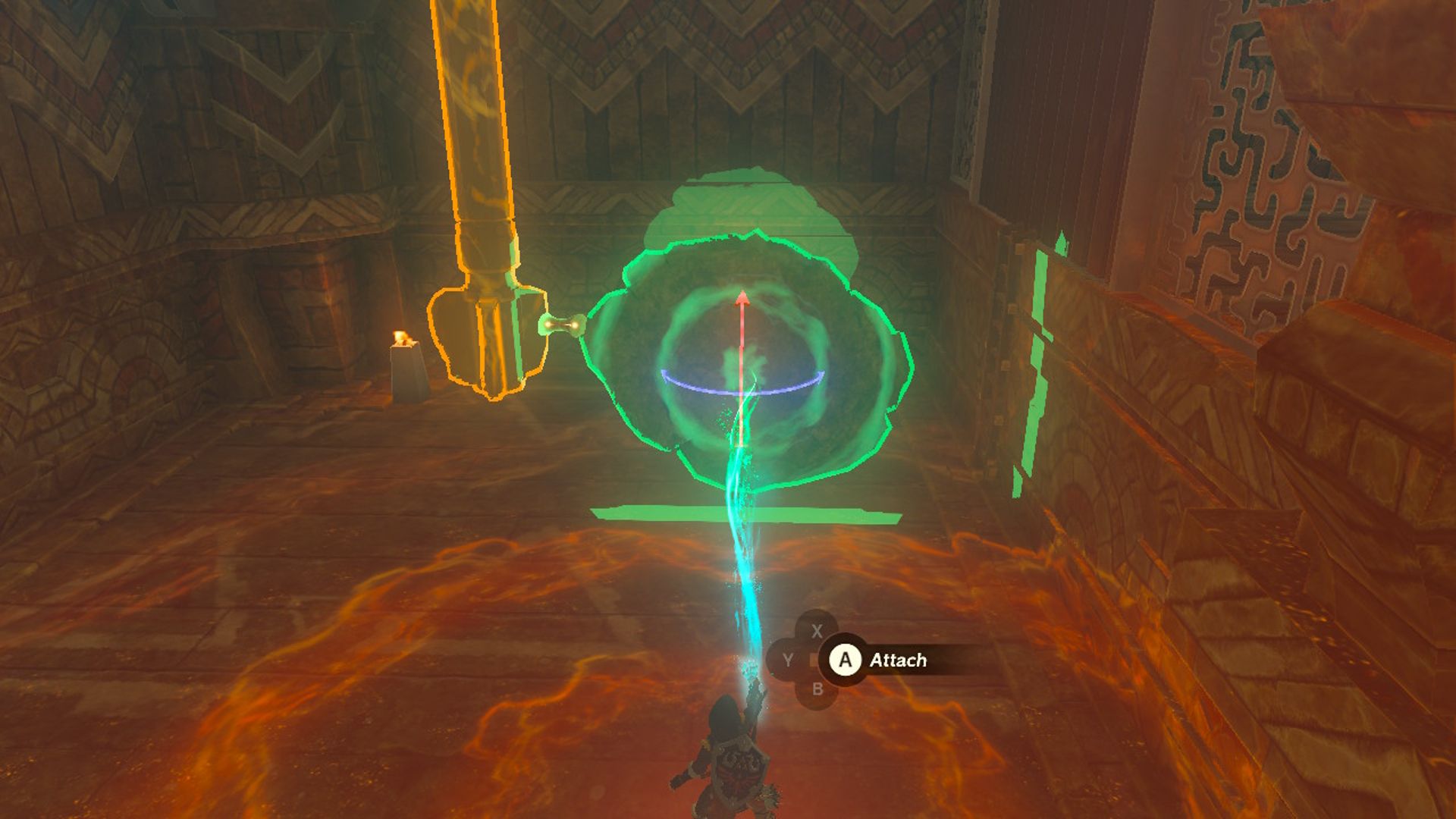 The Legend Of Zelda Tautan Air Mata Kerajaan Menggunakan Ultrahand Untuk Memasang Lempengan Batu Ke Mekanisme Kincir Angin Di Kuil Angin