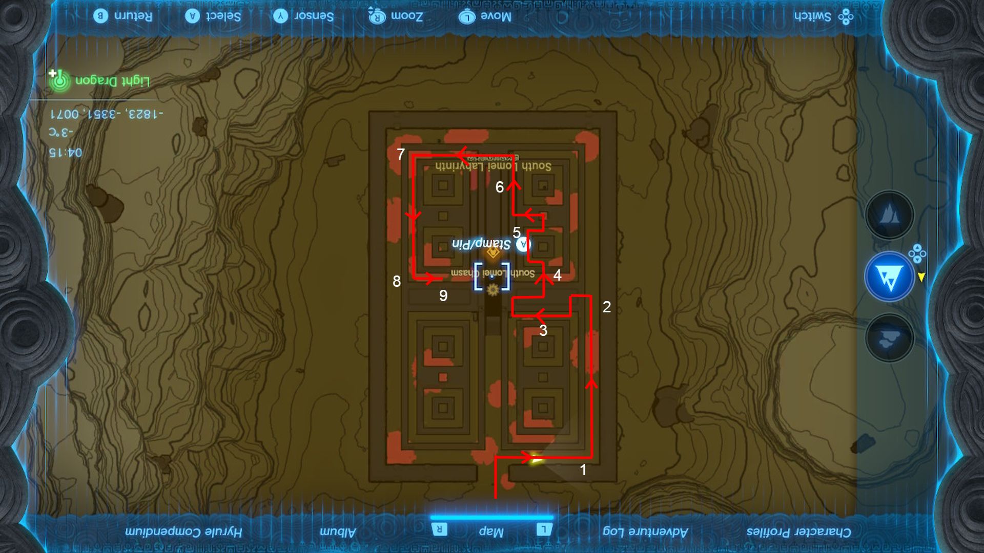 The Legend Of Zelda Tears Of The Kingdom South Lomei Labyrinth Maze Solution To Reach Motsusis Shrine