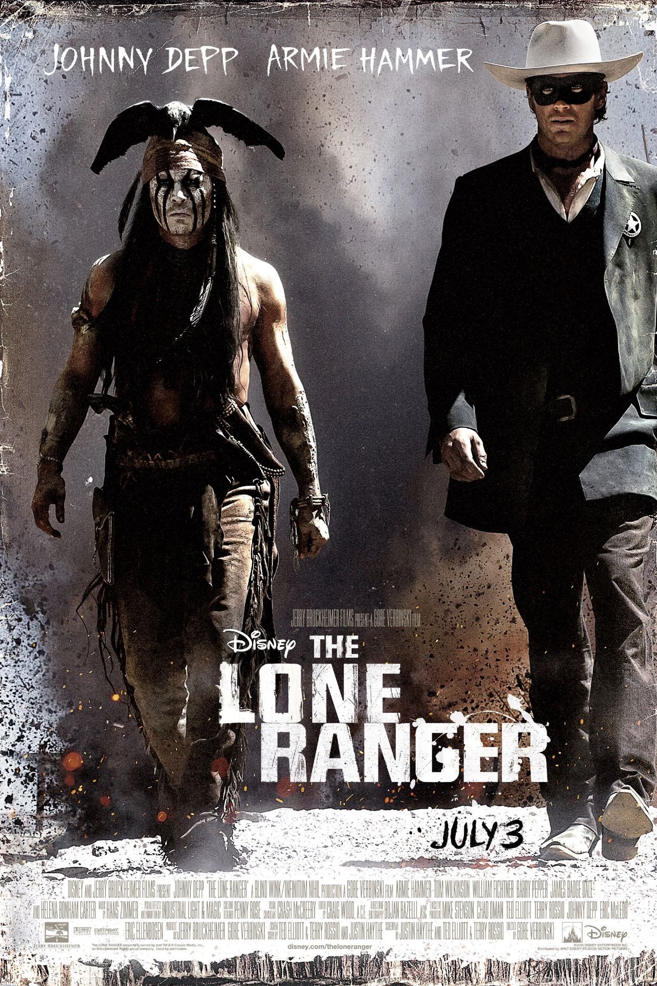 The Lone Ranger Disney Movie Poster