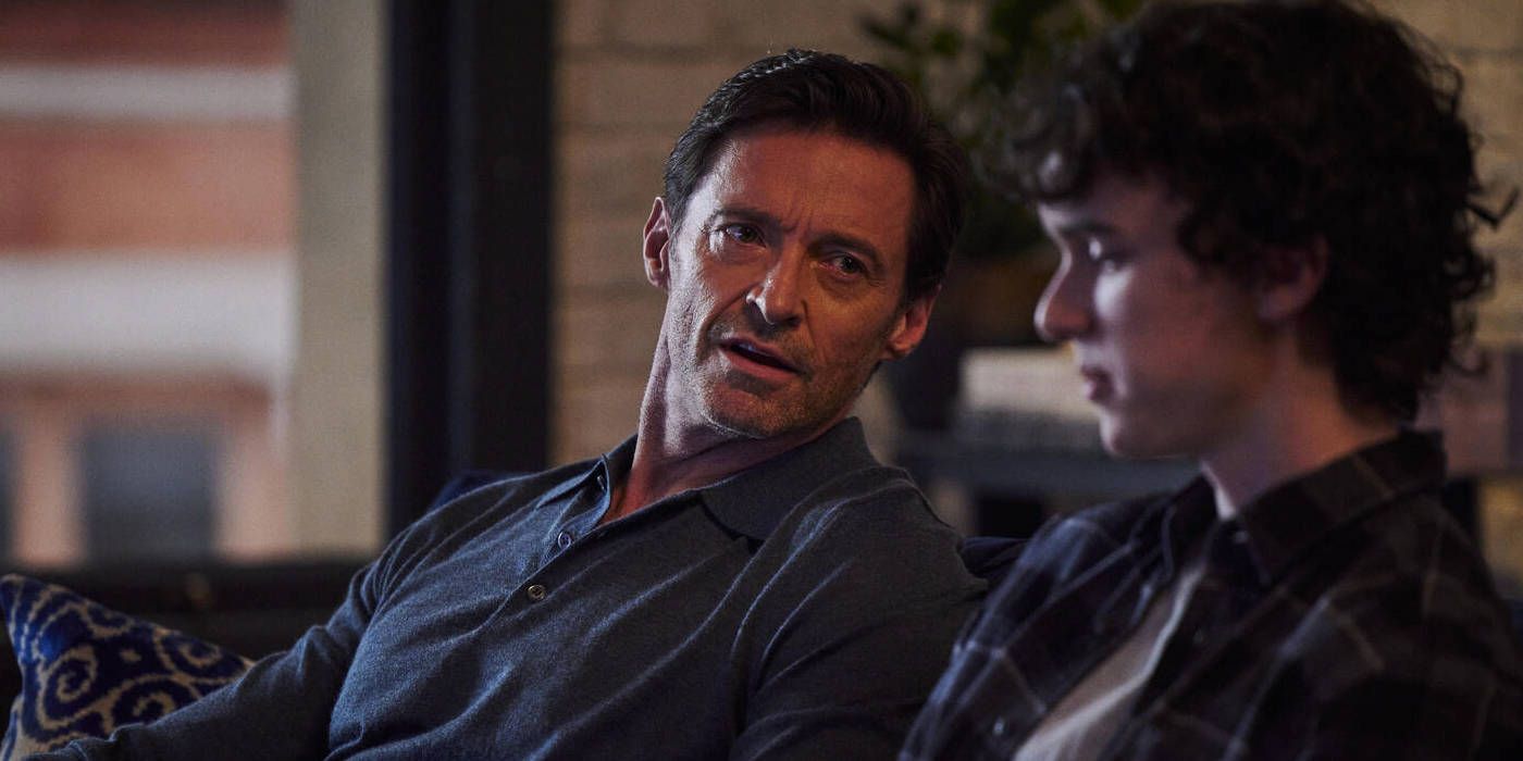 A still image of Hugh Jackman in The Son.