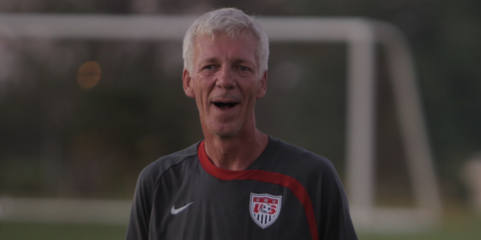 Thomas Rongen on the pitch in Next Goal Wins documentary