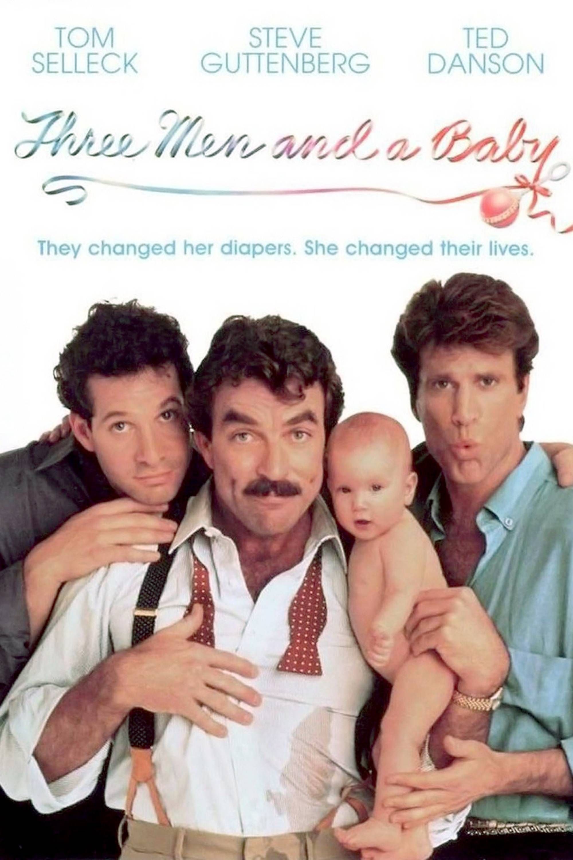 three men and a baby poster