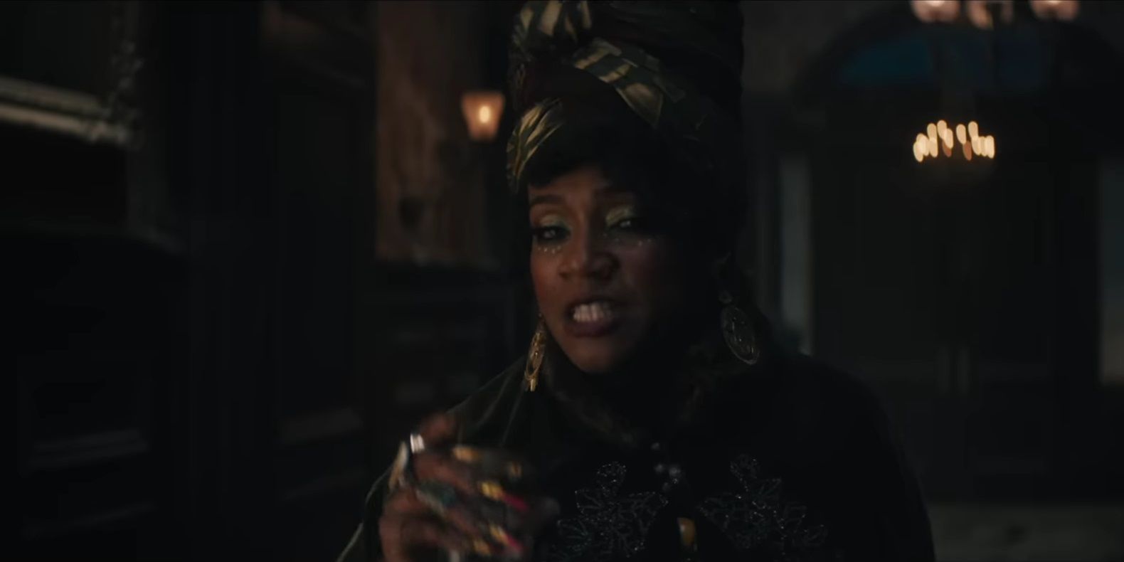 Tiffany Haddish gives a psychic reading in Haunted Mansion