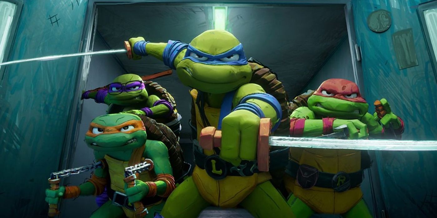 جميع السلاحف الأربعة جاهزة للقتال في TMNT: Mutant Mayhem