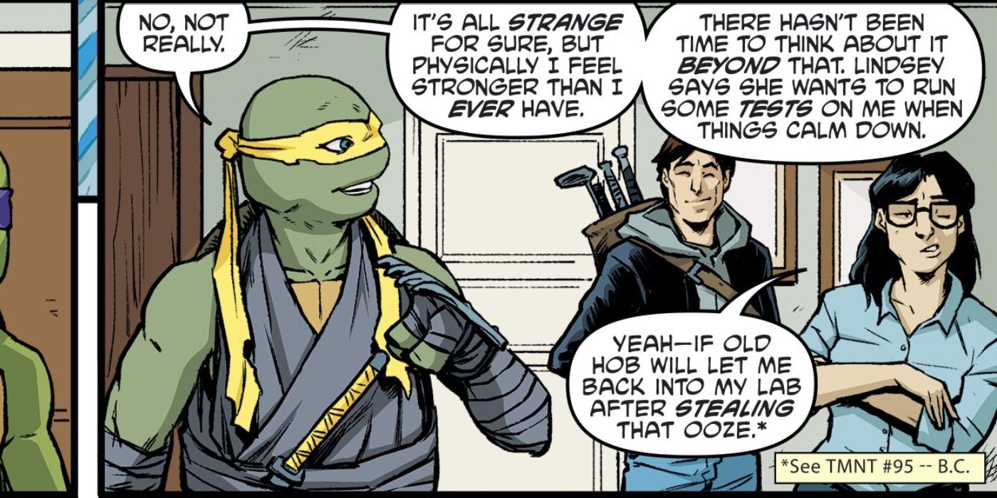 TMNT&rsquo;s Jennika as a mutant turtle.