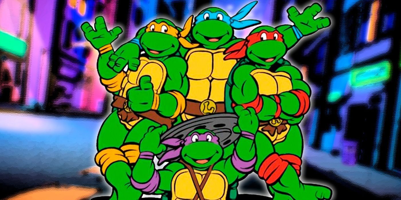 TMNT&rsquo;s classic &rsquo;90s look.