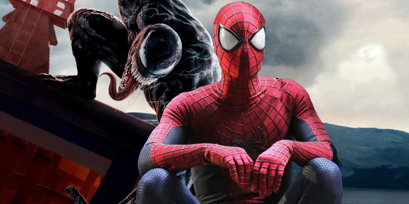 Tom Hardy's Eddie Brock Clashes With Andrew Garfield's SpiderMan In