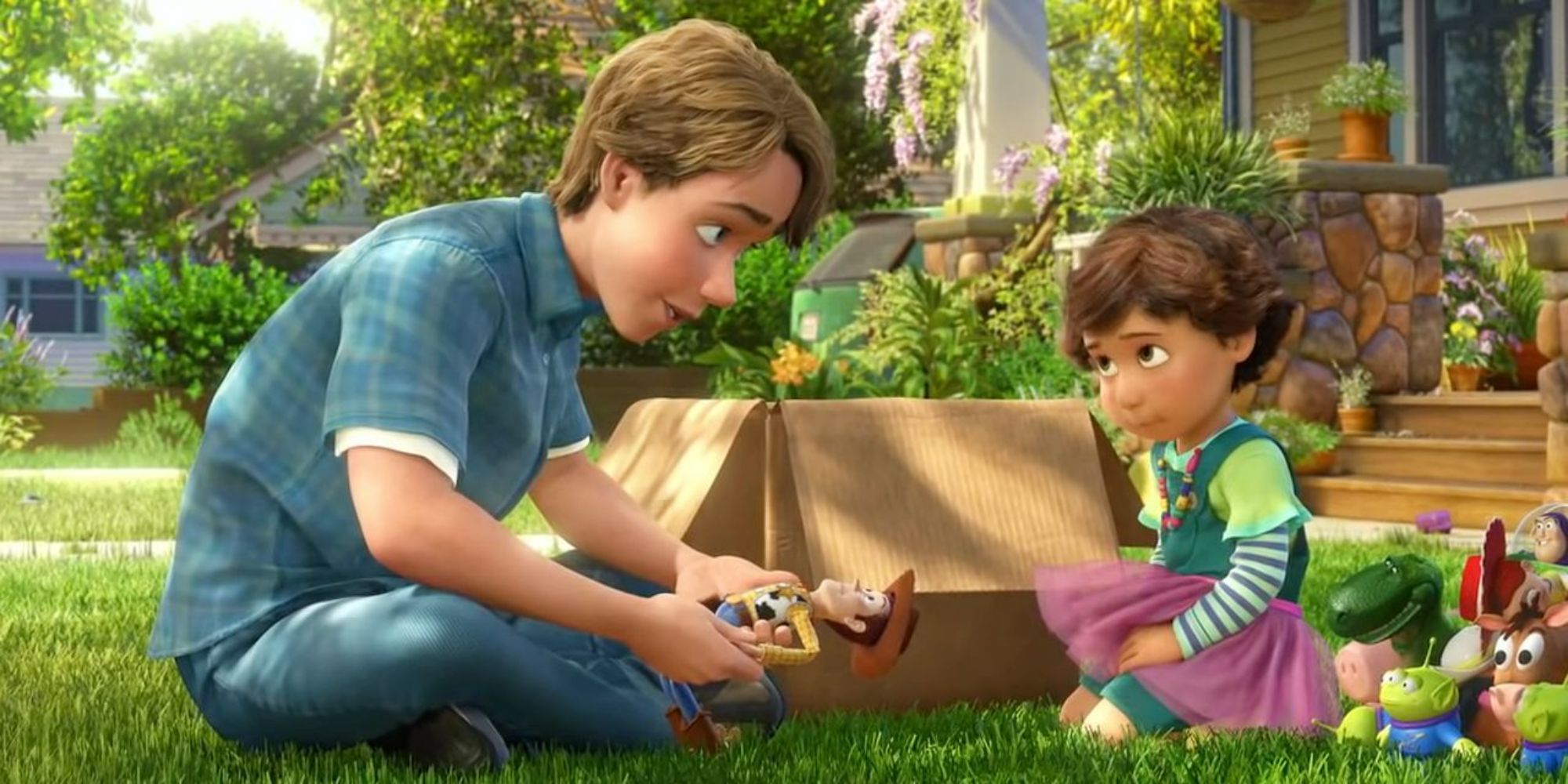 Andie gives Woody to Bonnie in Toy Story 3