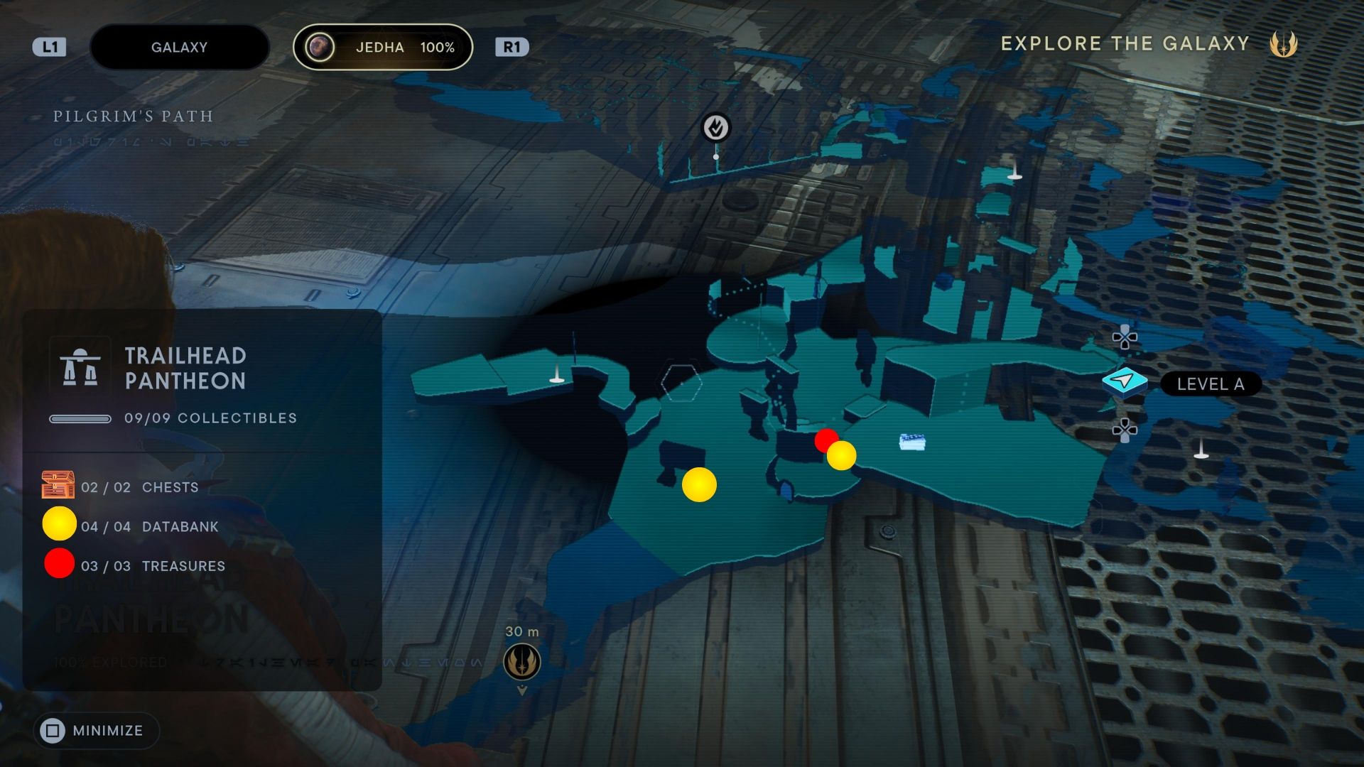 Trailhead pantheon collectible map in Jedi Survivor part 1