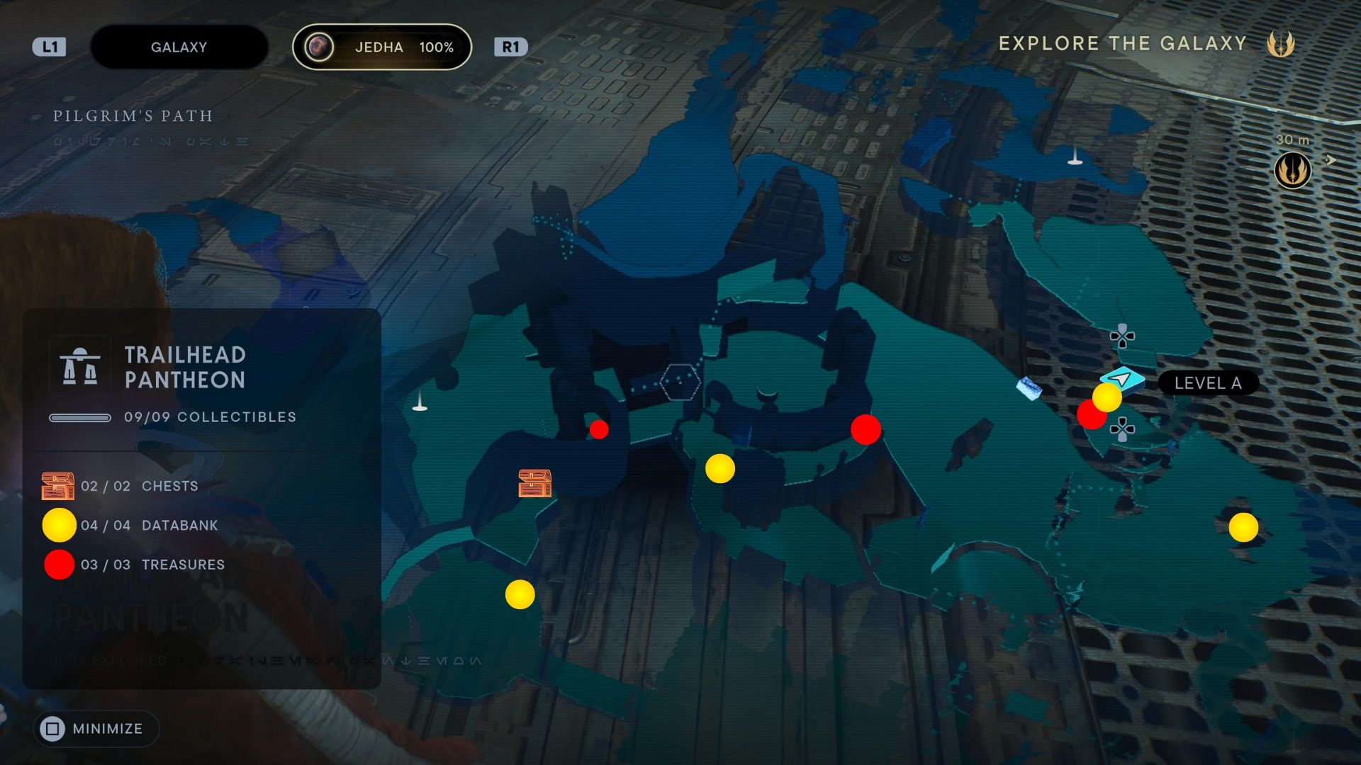 Trailhead pantheon collectible map in Jedi Survivor part 2